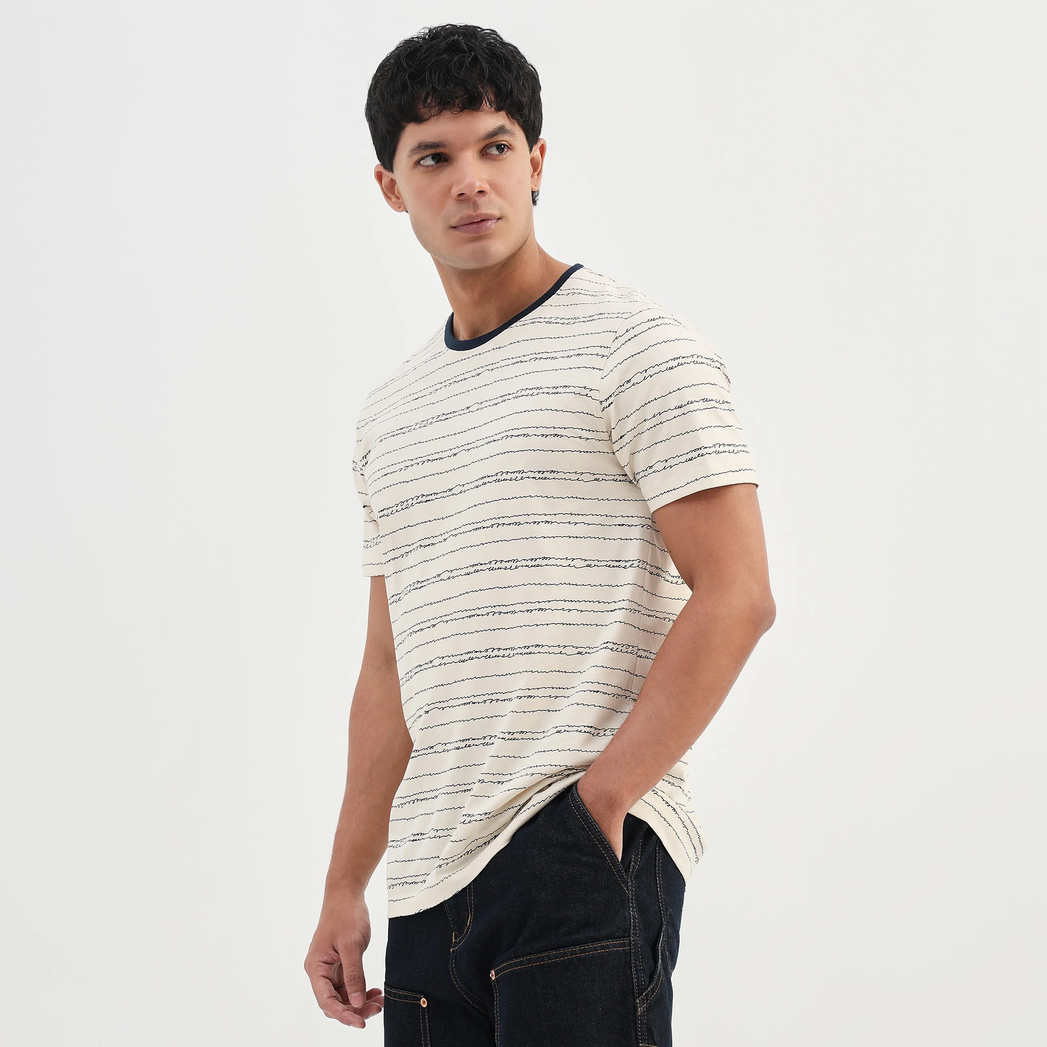 Cotton Crew Neck Graphitee - Image 5