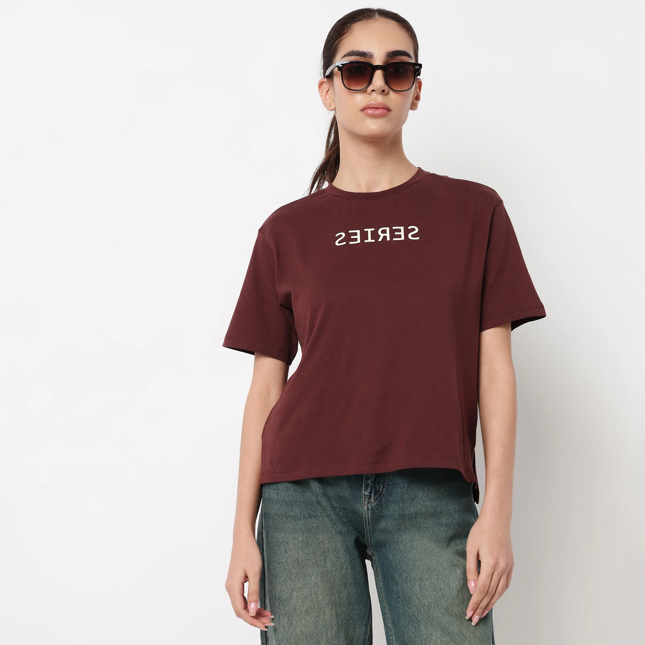 Cotton Crew Neck Graphitee