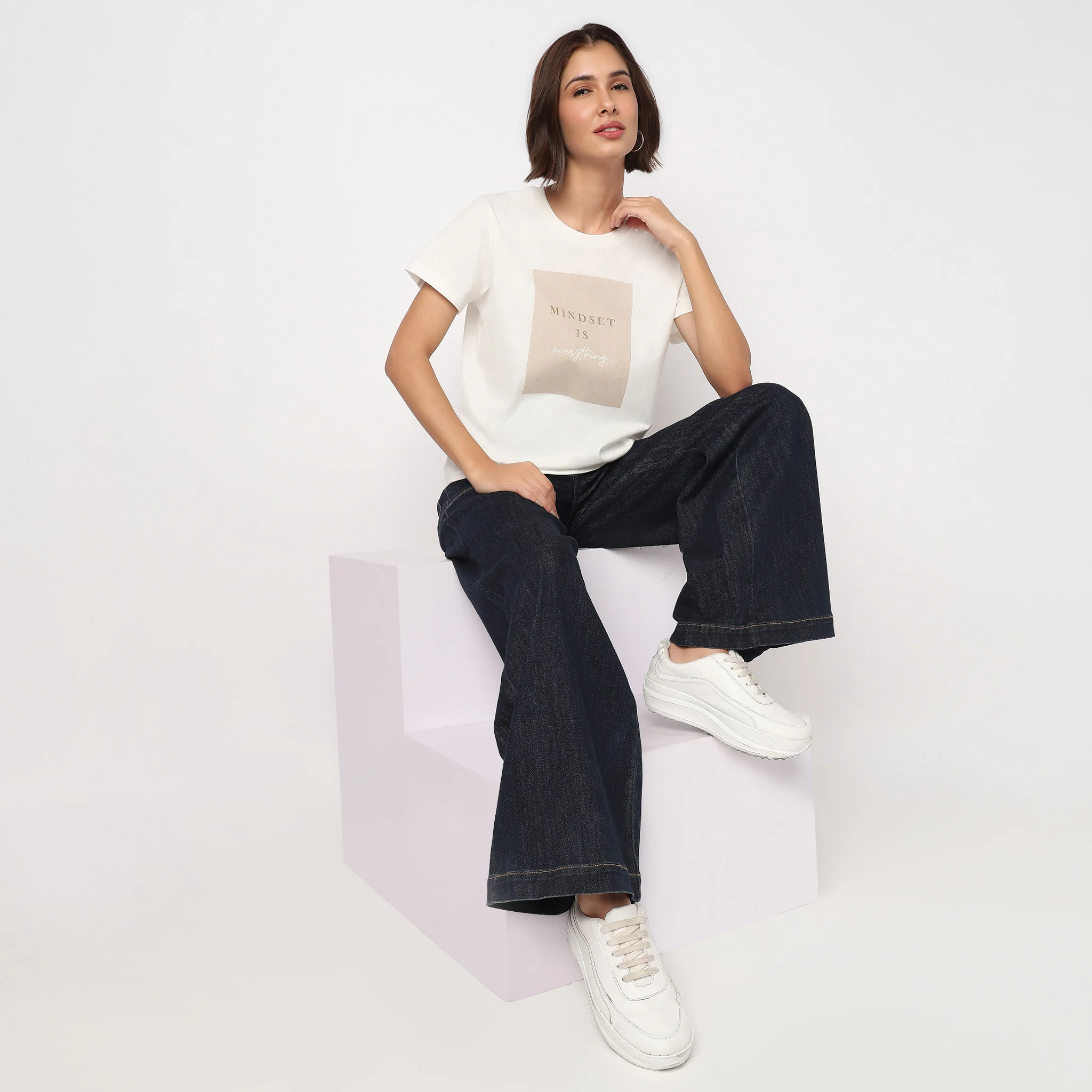 Cotton Crew Neck Graphitee