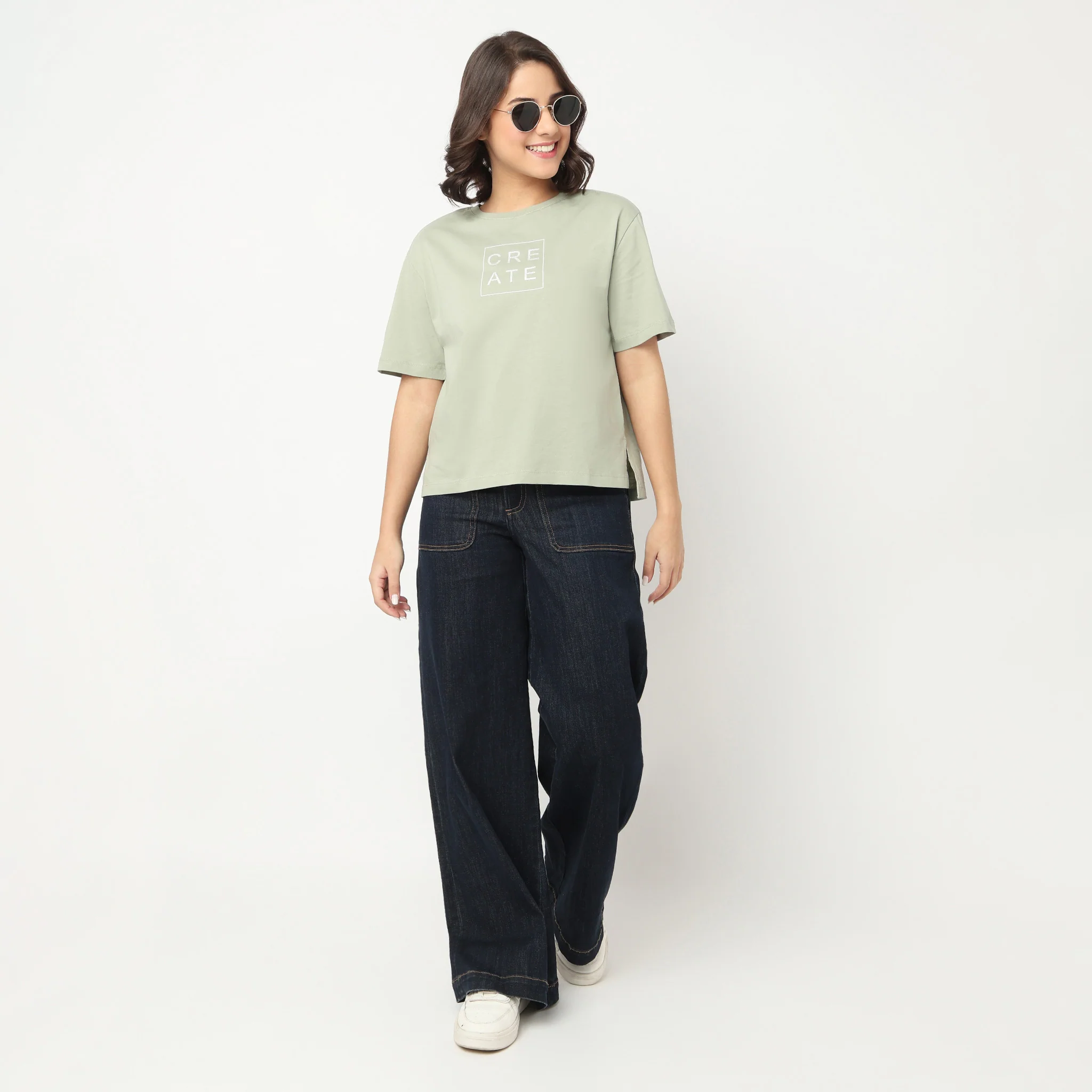 Cotton Crew Neck Graphitee