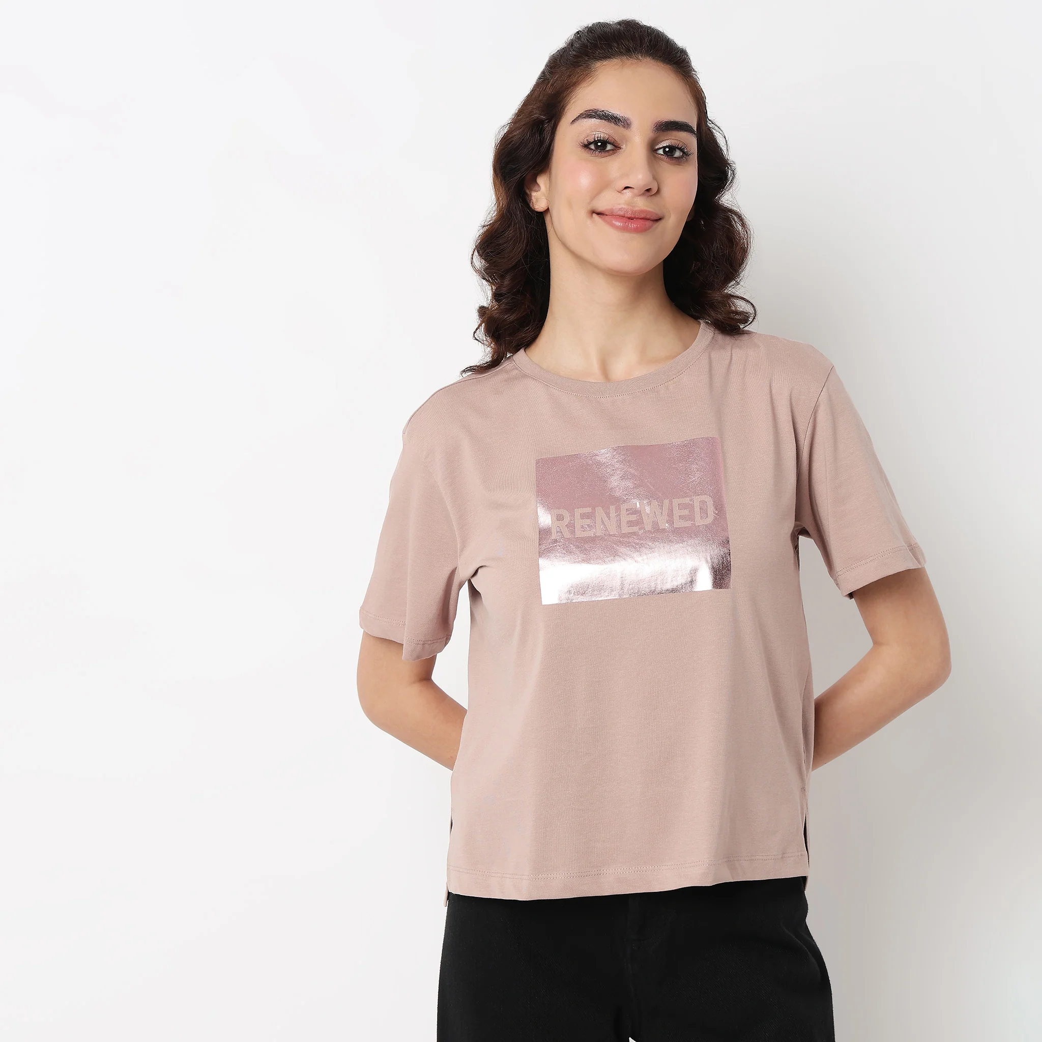 Cotton Crew Neck Graphitee - Image 2