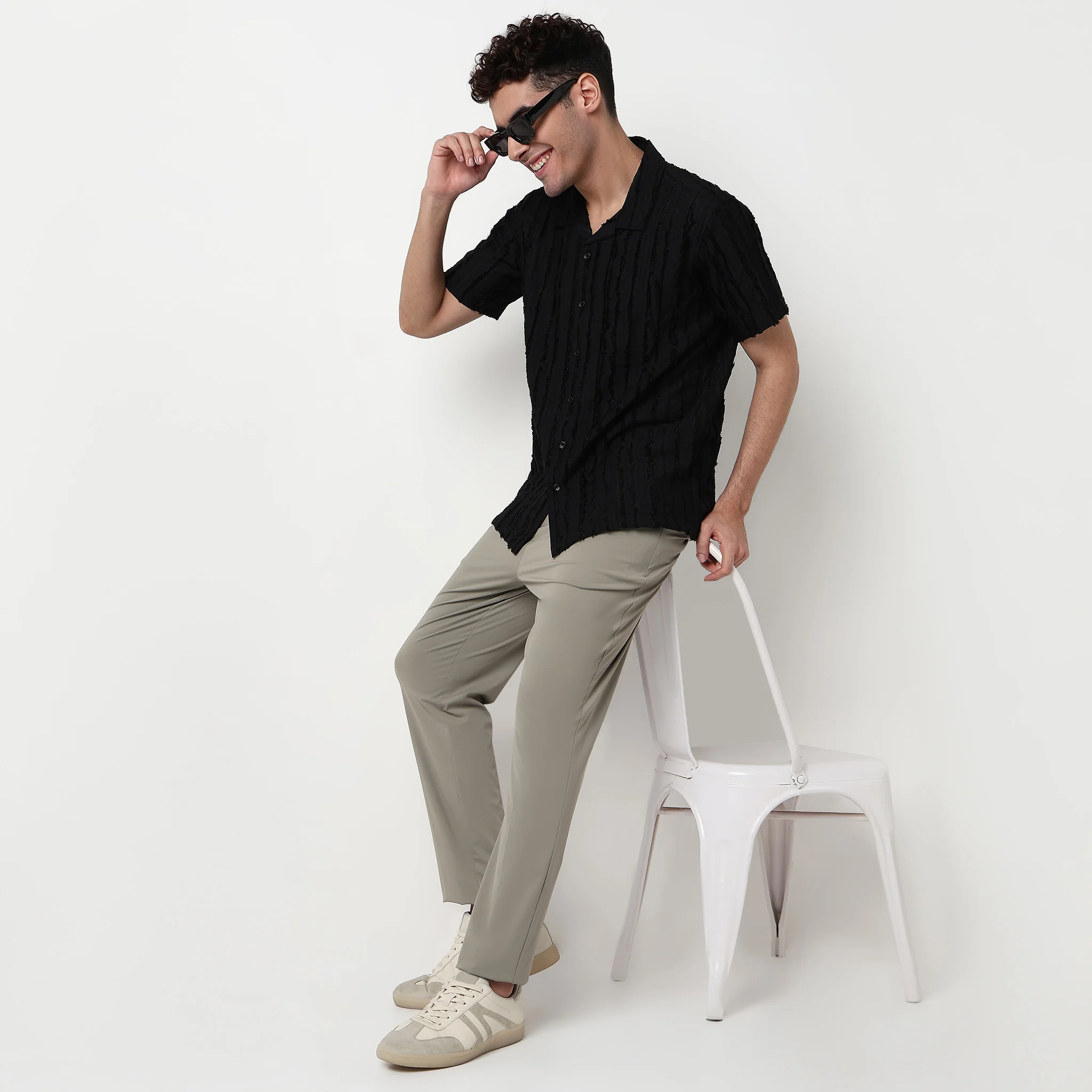 Cotton Camp Collar Shirt
