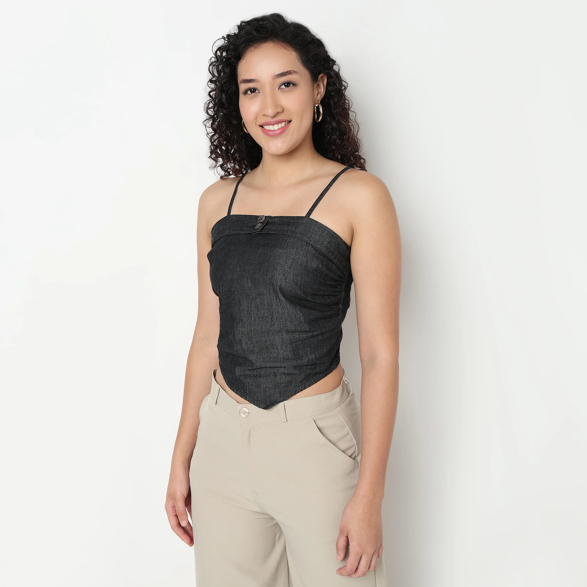Crop Denim Top - Image 5