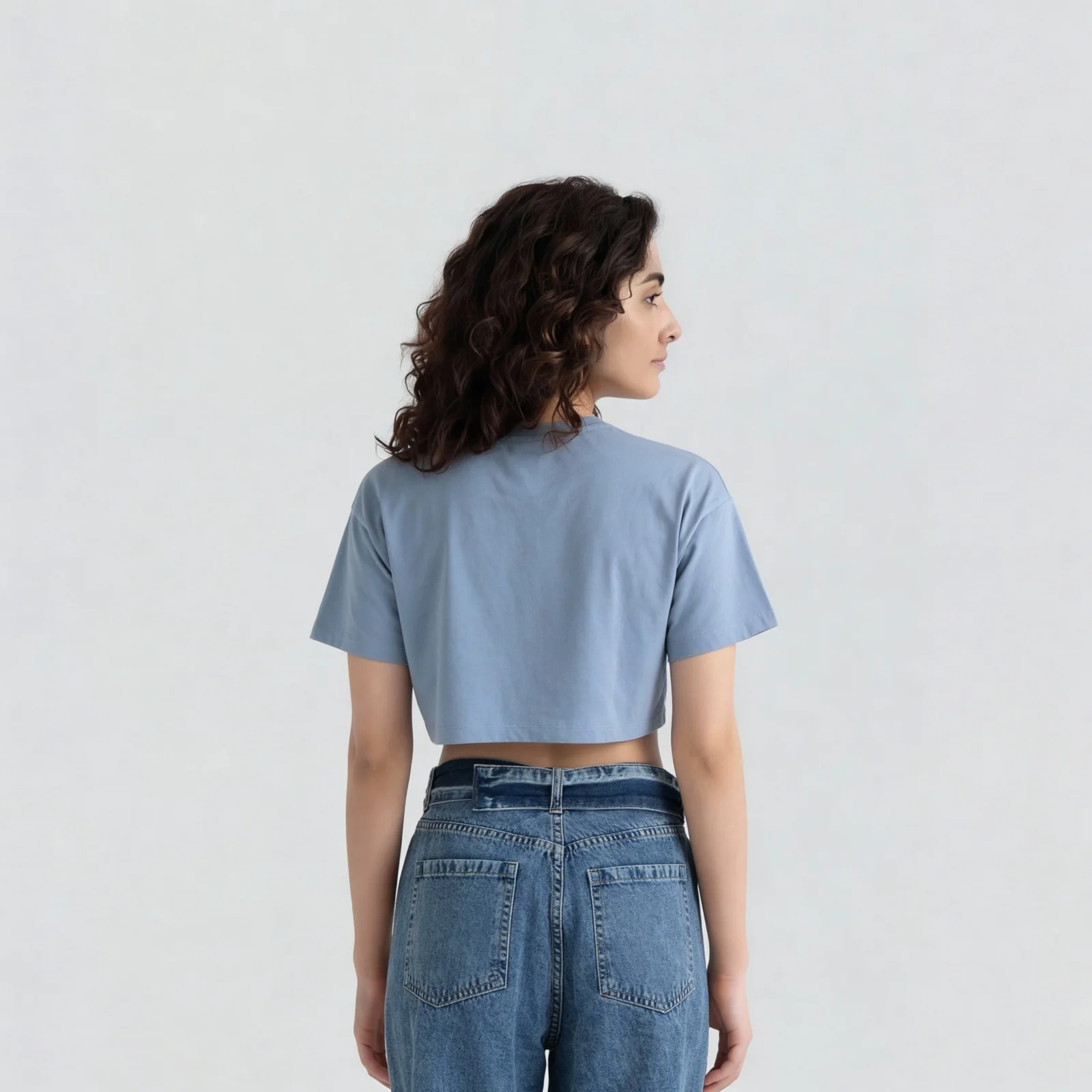 Cotton Graphic Boxy Fit Crop T-Shirt - Image 3