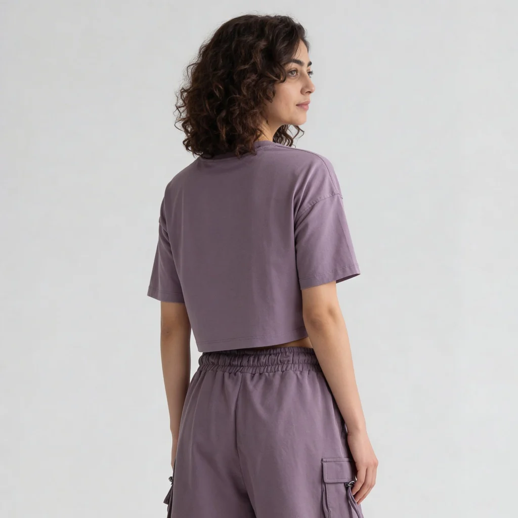 Cotton Graphic Crew Neck Boxy T-Shirt - Image 3