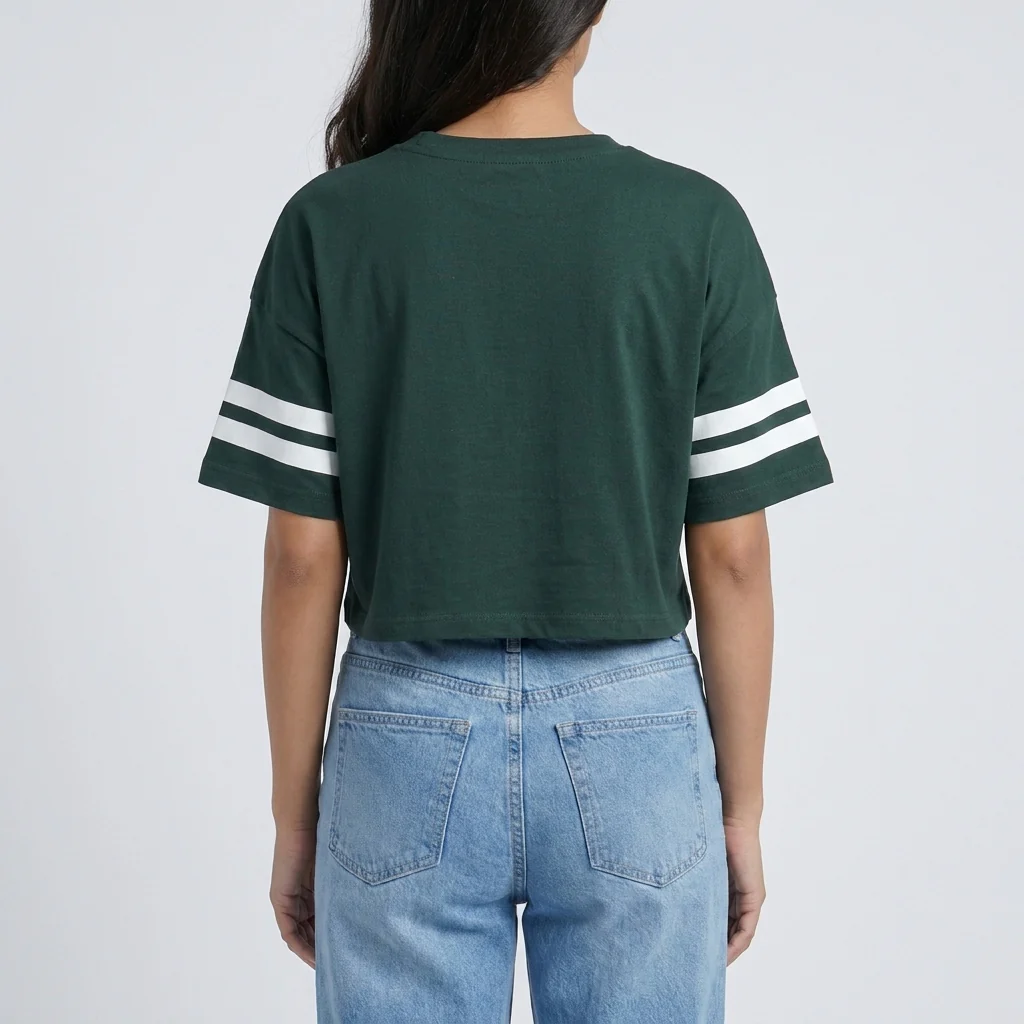 Cotton Graphic Crop T-Shirt - Image 3