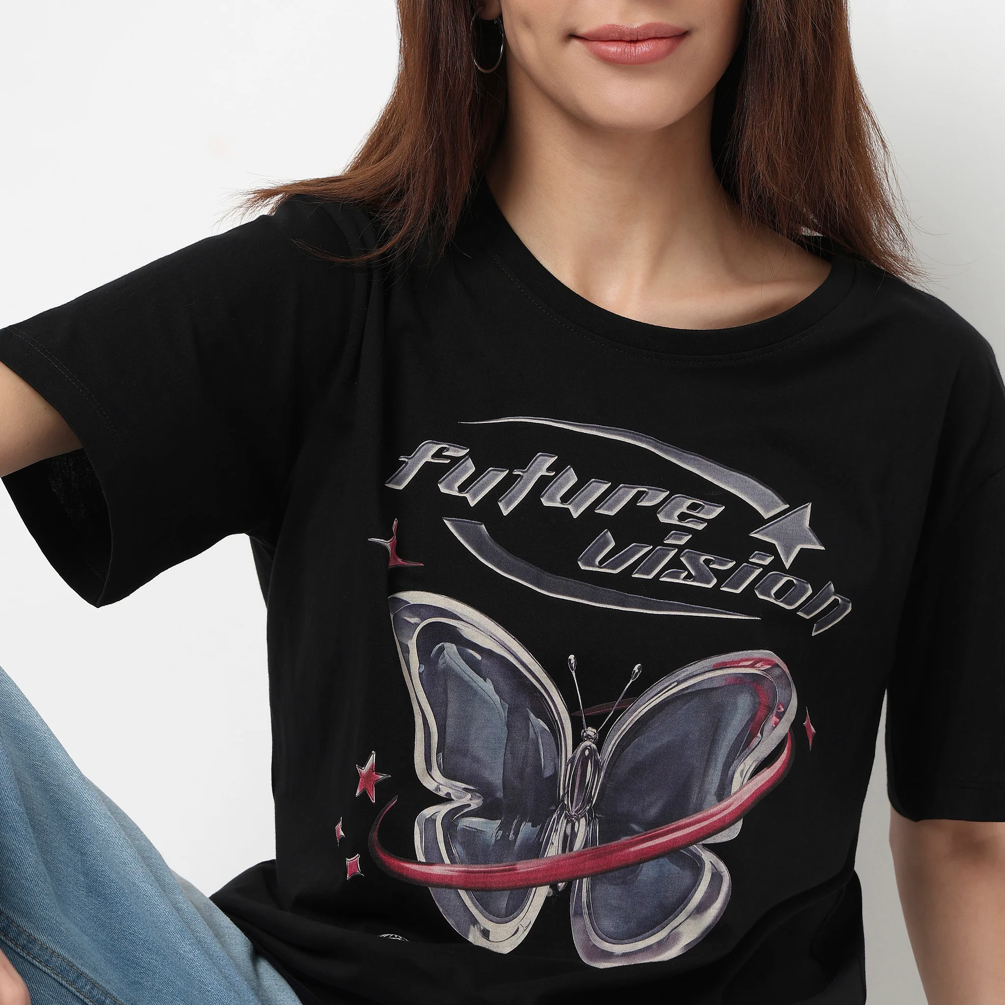 Cotton Graphic Oversize T-Shirt - Image 4