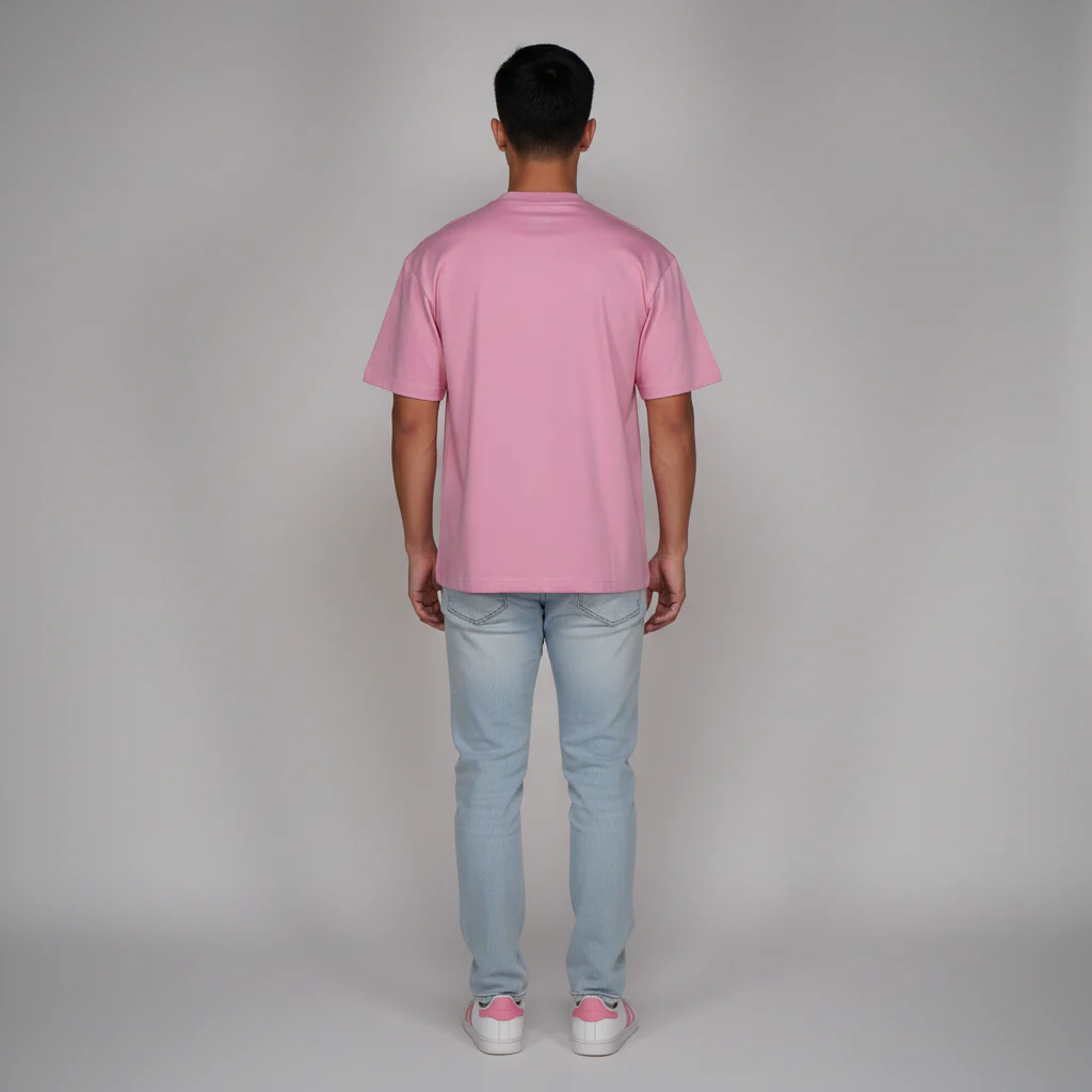 Cotton Oversize Graphic Slogan T-Shirt - Image 3