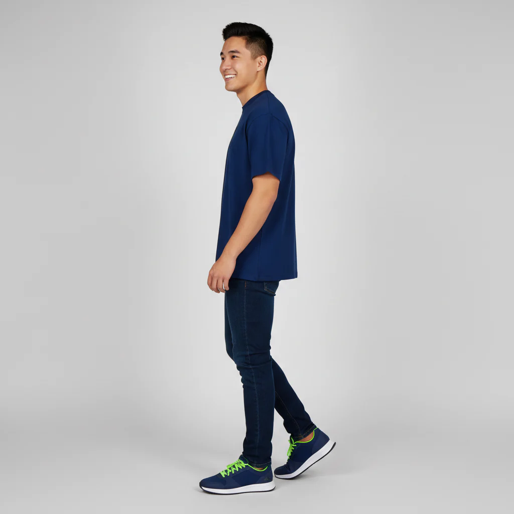 Cotton Oversize Graphic Slogan T-Shirt - Image 2