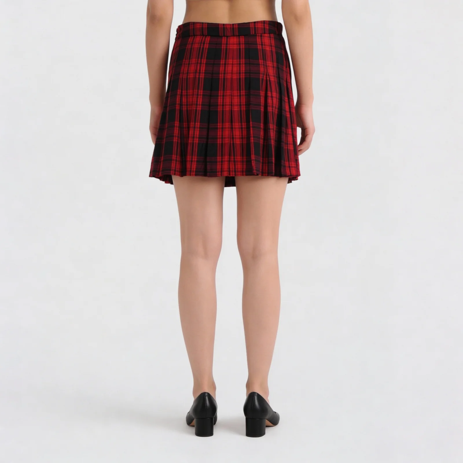 Checkered Above Knee Betty Skirts - Image 3