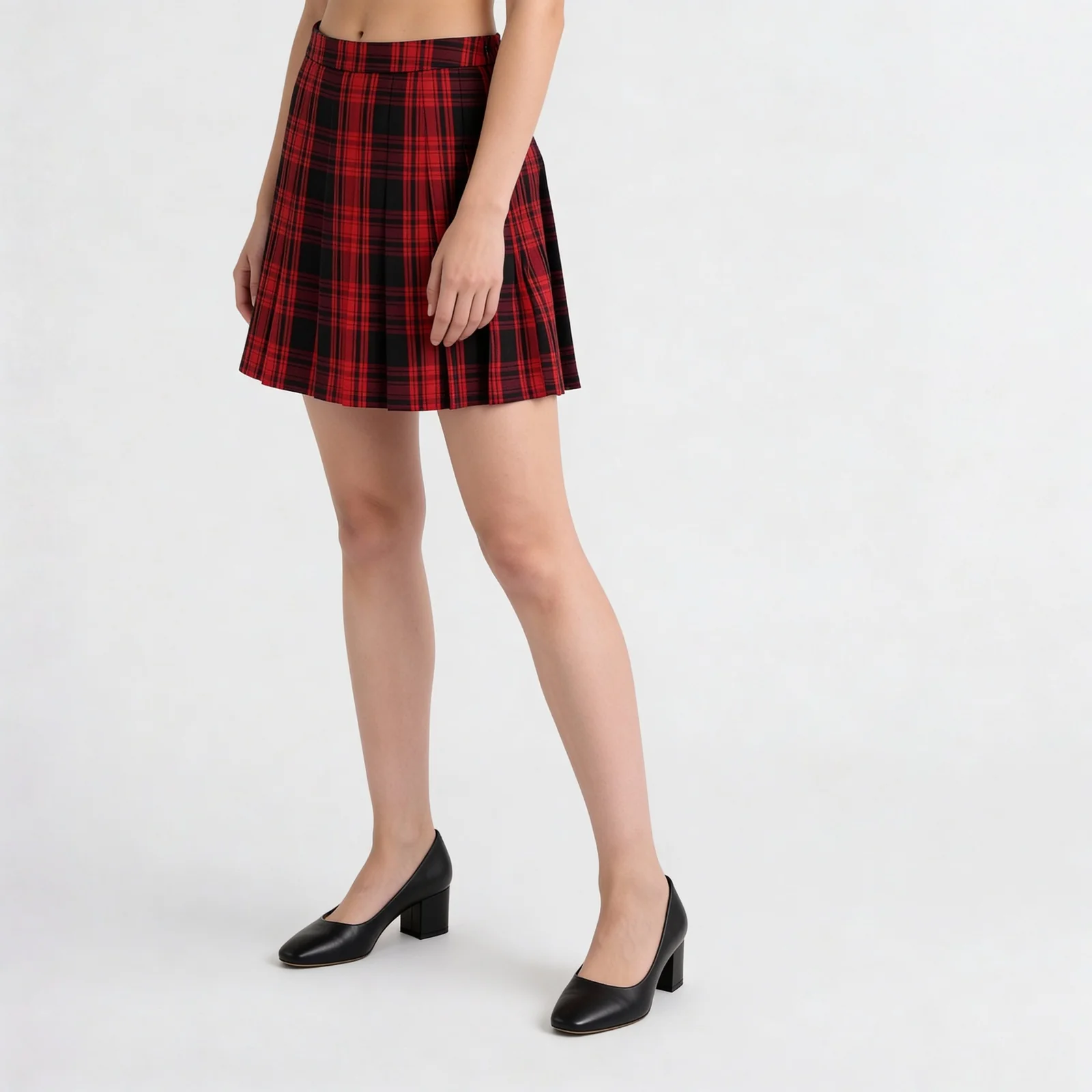 Checkered Above Knee Betty Skirts - Image 5