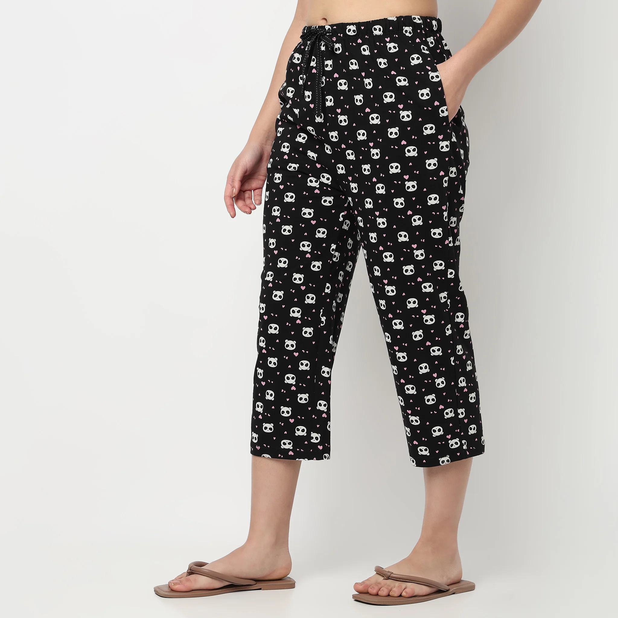 Cotton Printed Core Capri - Image 5