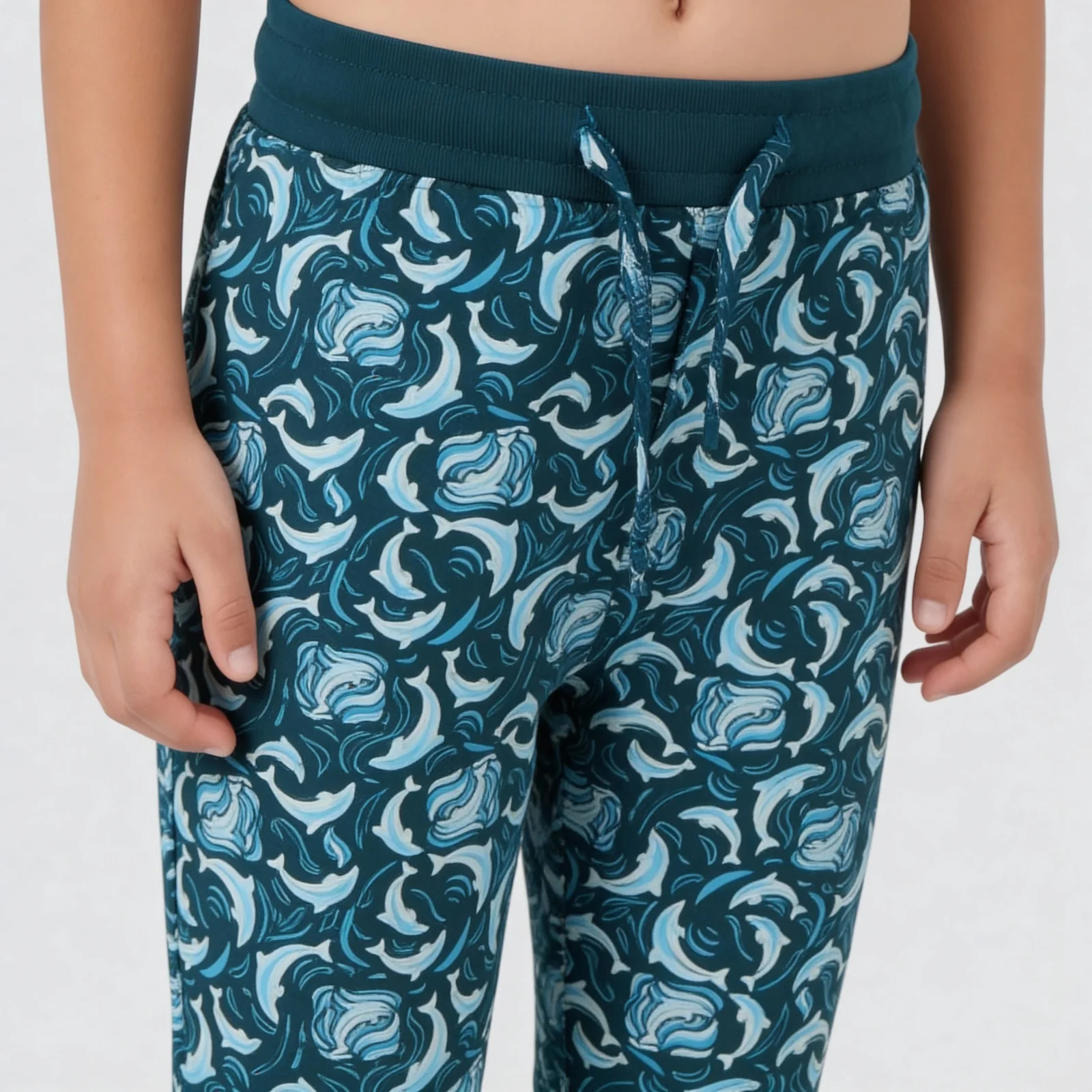 Boys Cotton Printed Crew Neck T-Shirt with Track Pant Sleepwear Set - Image 6