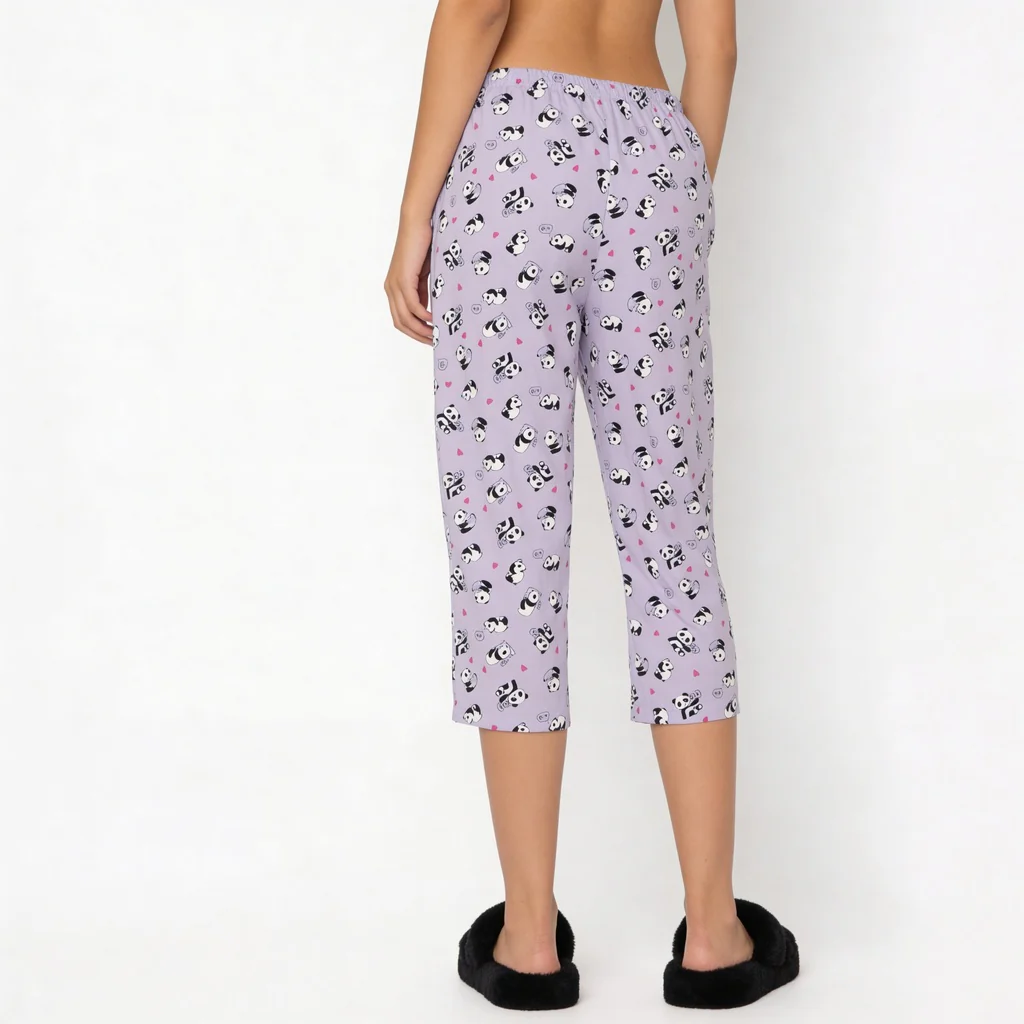 Cotton Printed Lounge Capris - Image 3