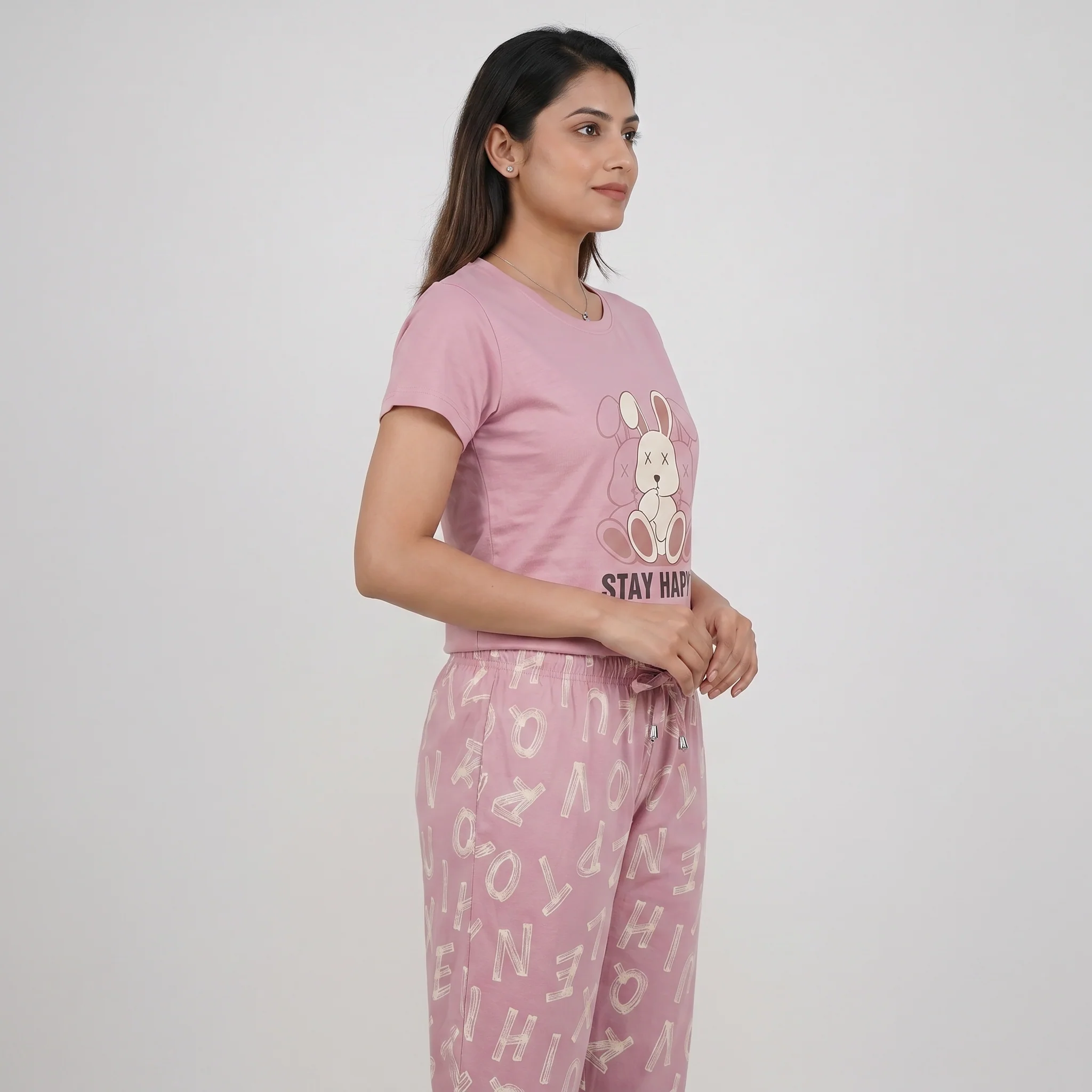 Cotton Printed Lounge Pyjamas - Image 2