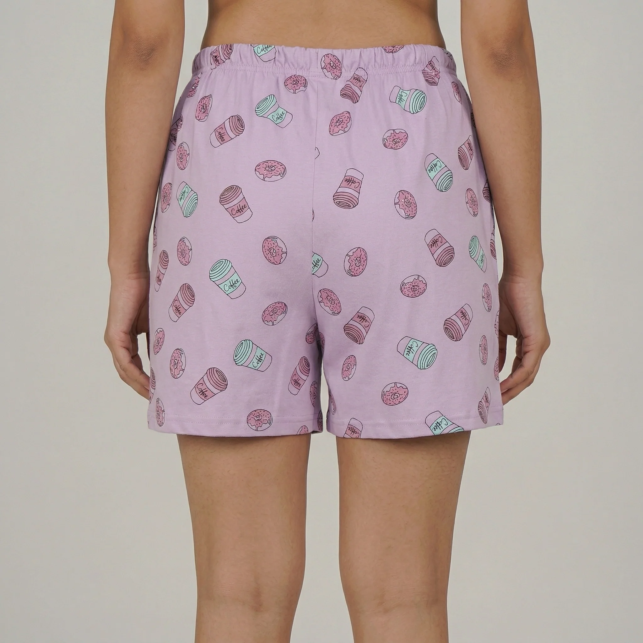 Cotton Printed Lounge Shorts - Image 3