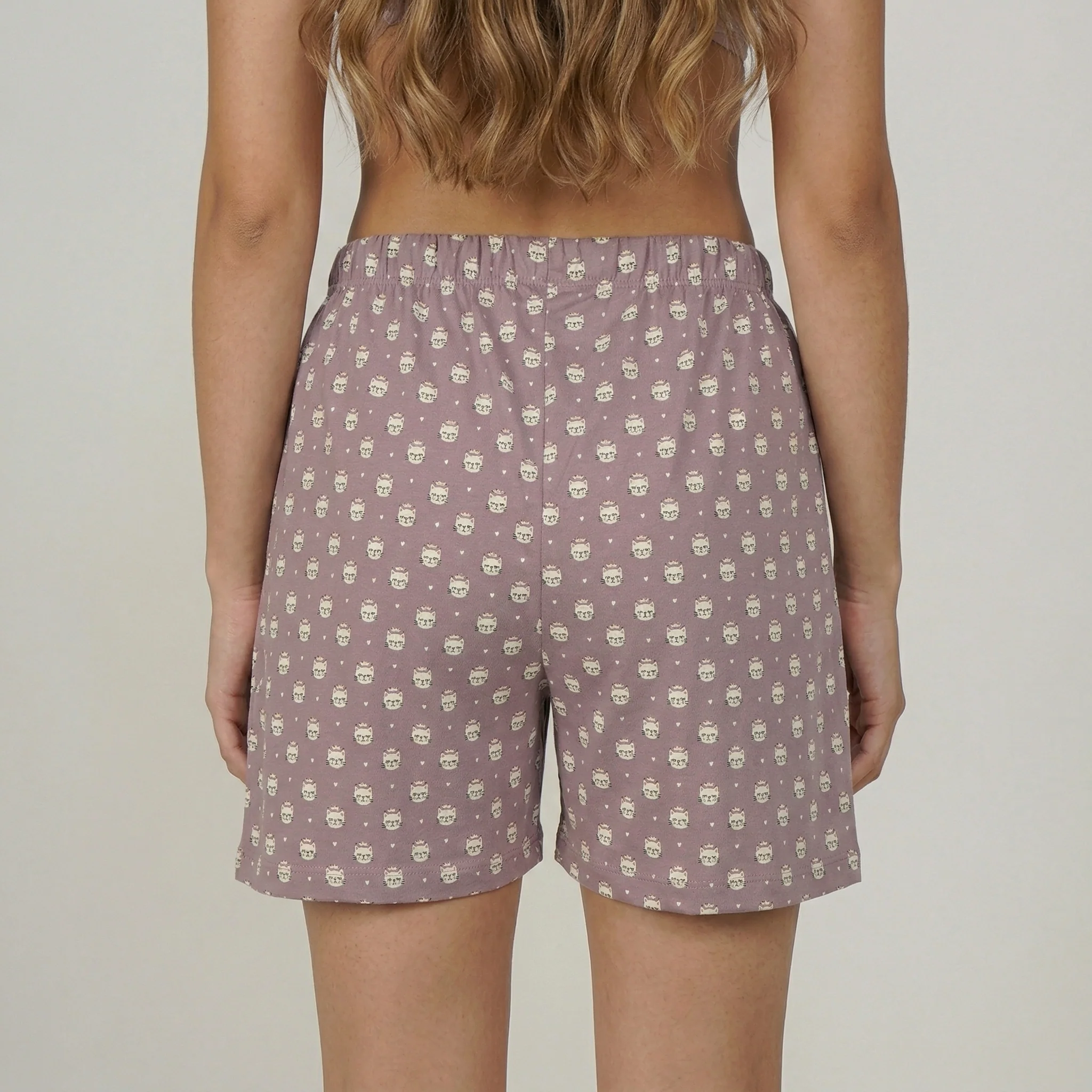 Cotton Printed Lounge Shorts - Image 3