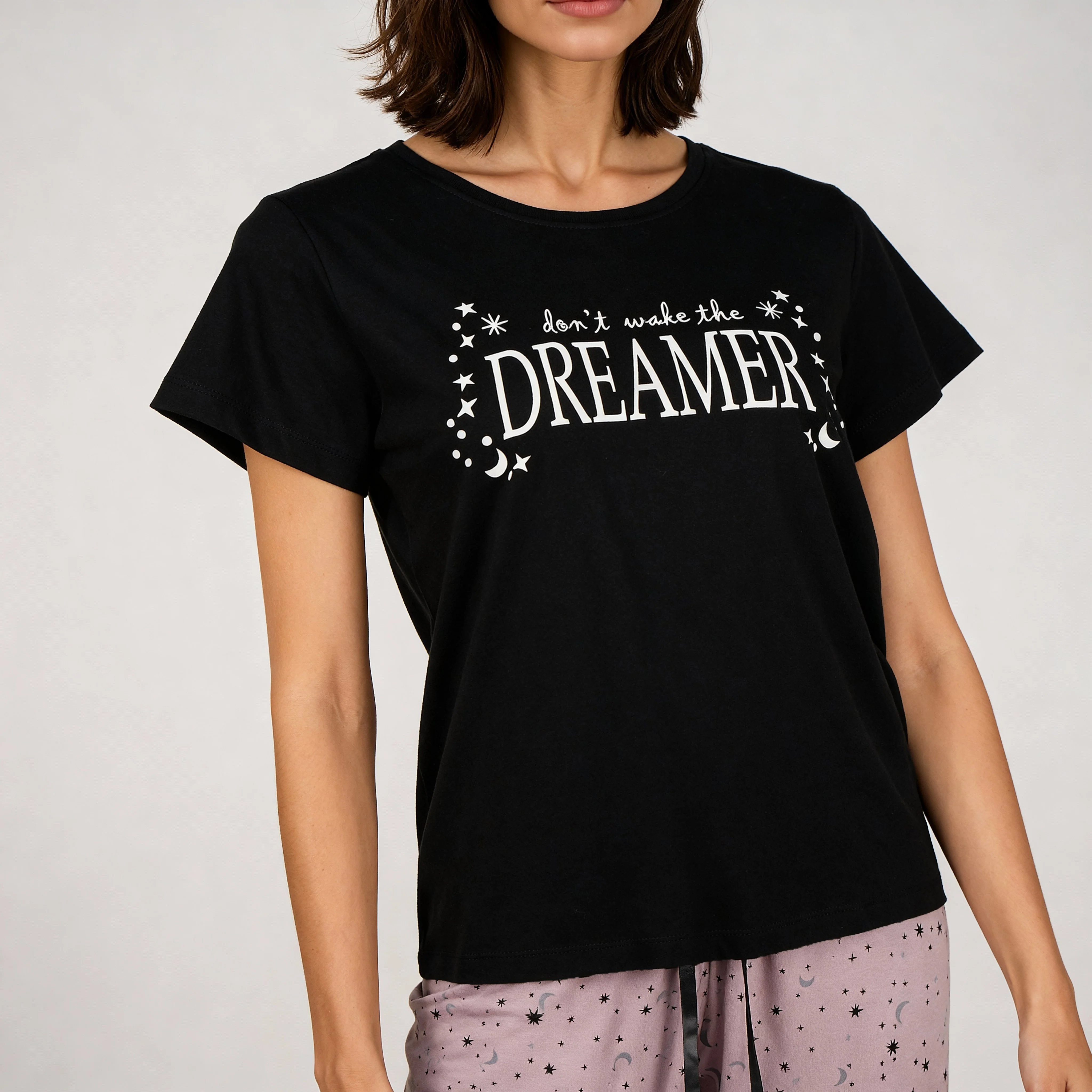 Cotton Printed Lounge T-Shirt - Image 4