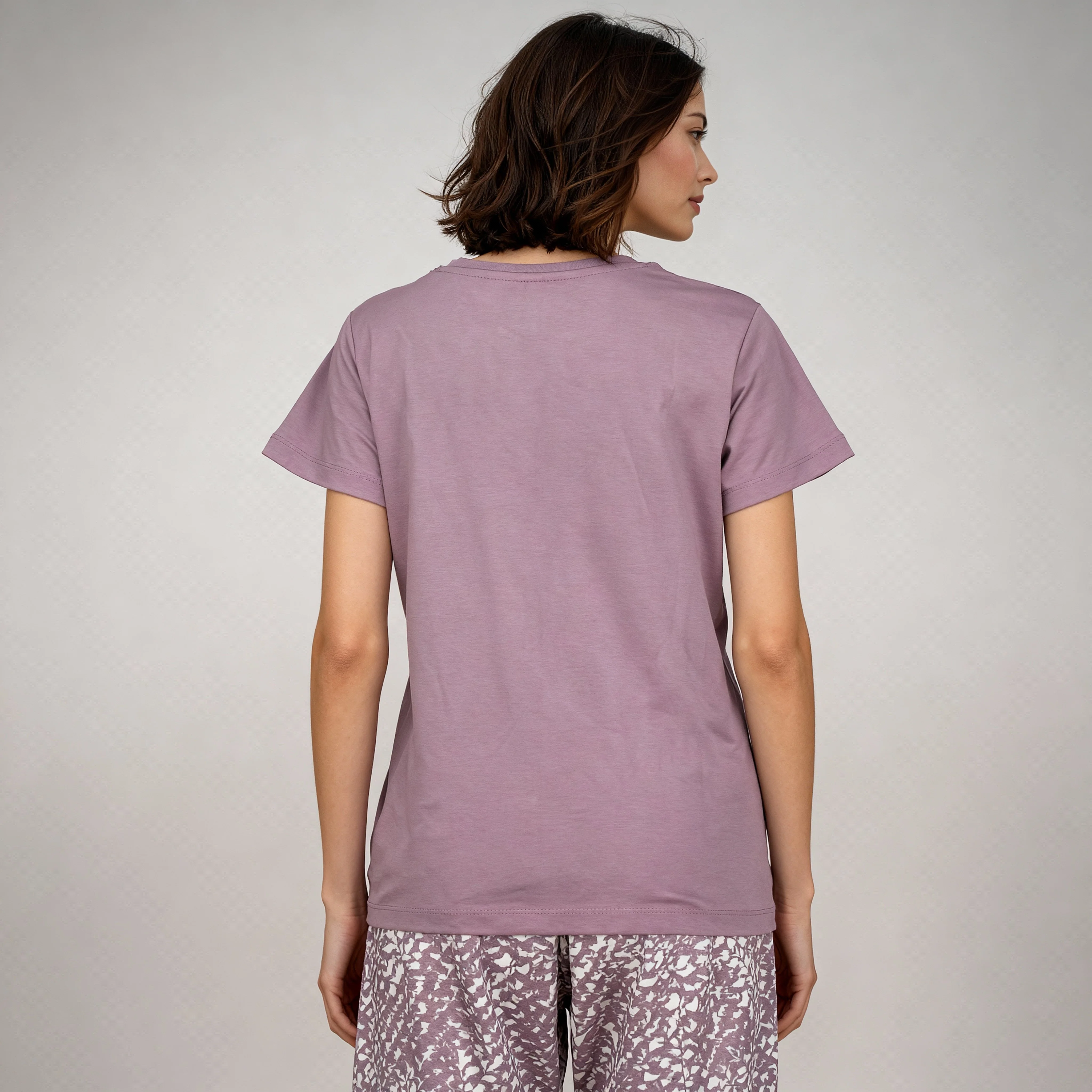 Cotton Printed Lounge T-Shirt - Image 3
