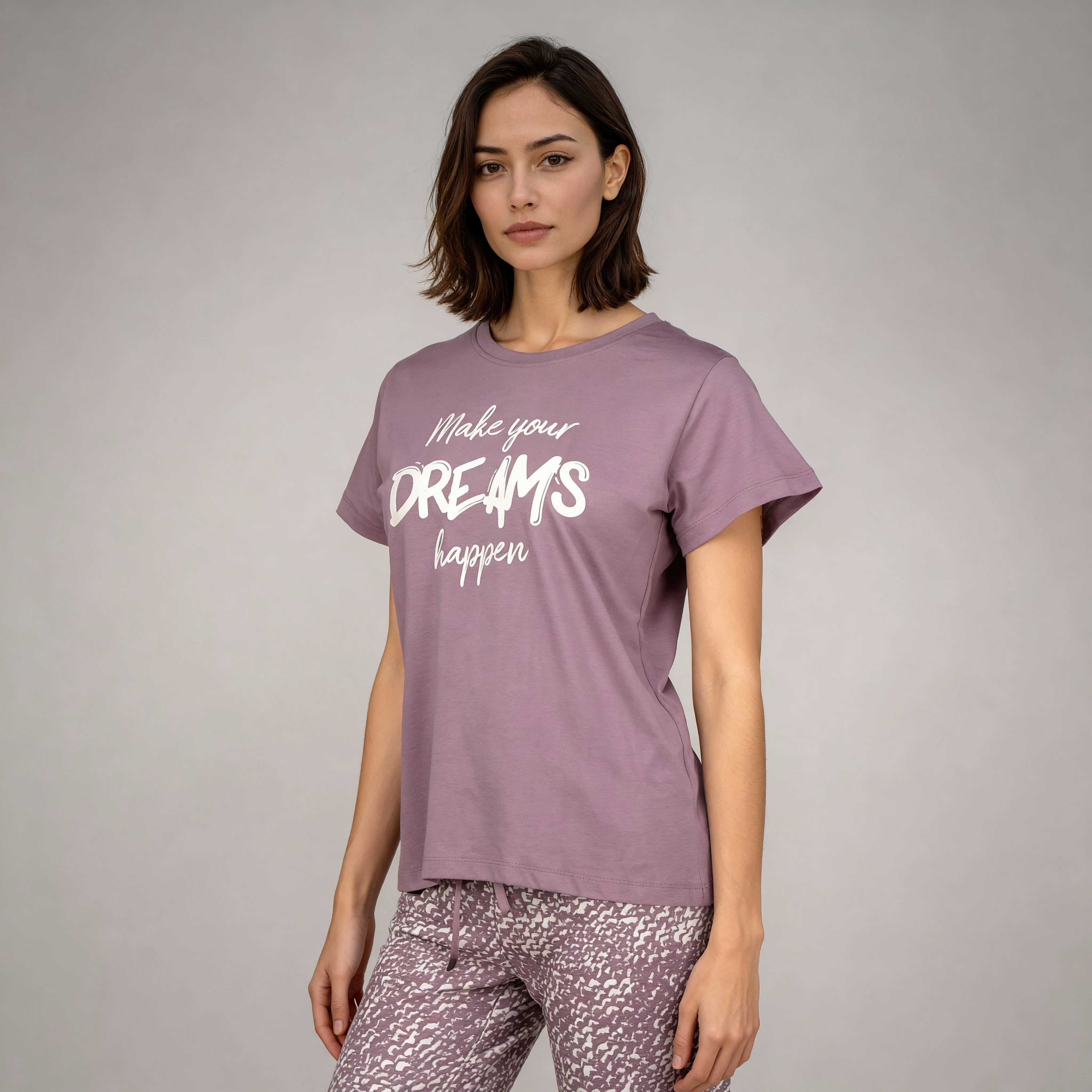 Cotton Printed Lounge T-Shirt - Image 5