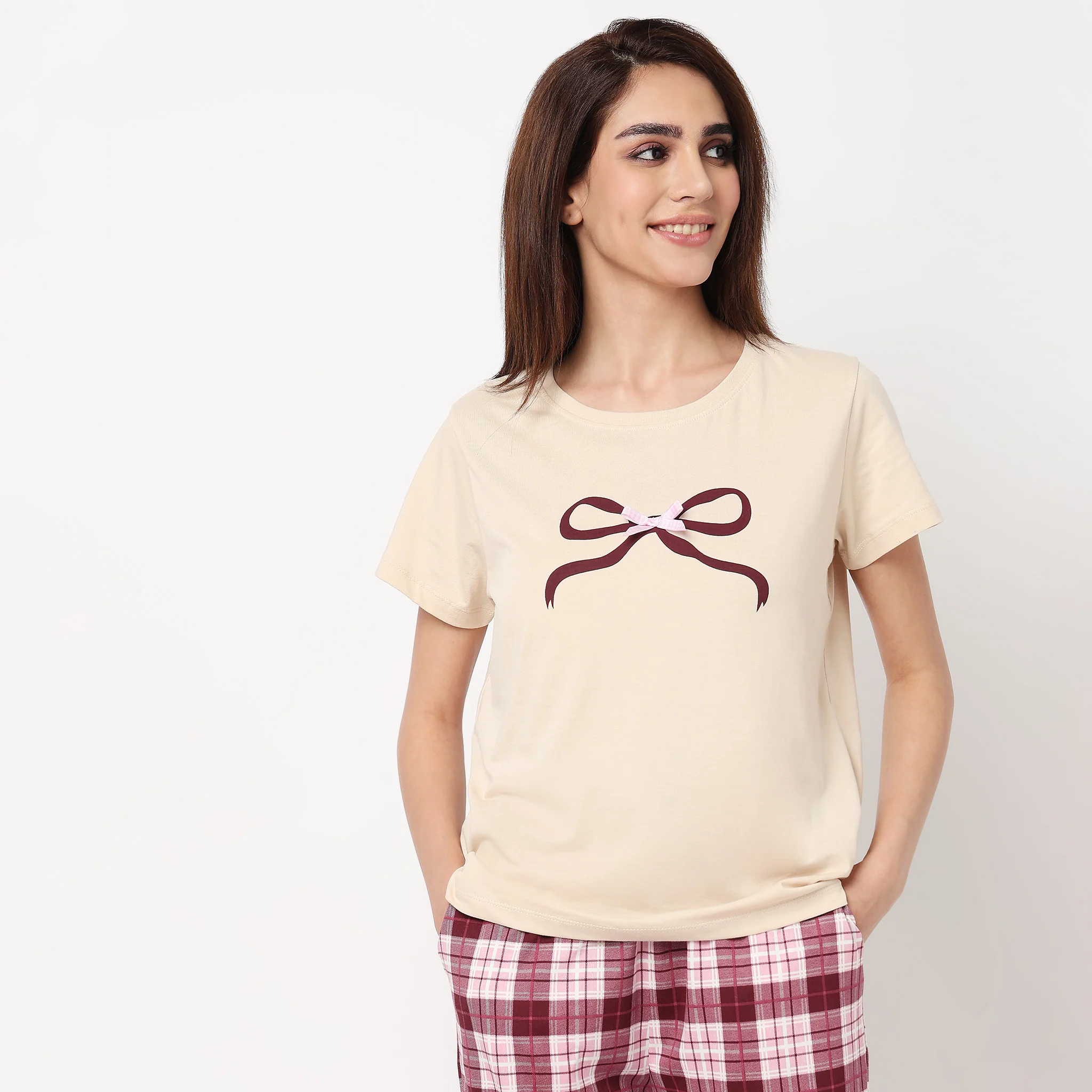 Cotton Printed Lounge T-Shirt - Image 2