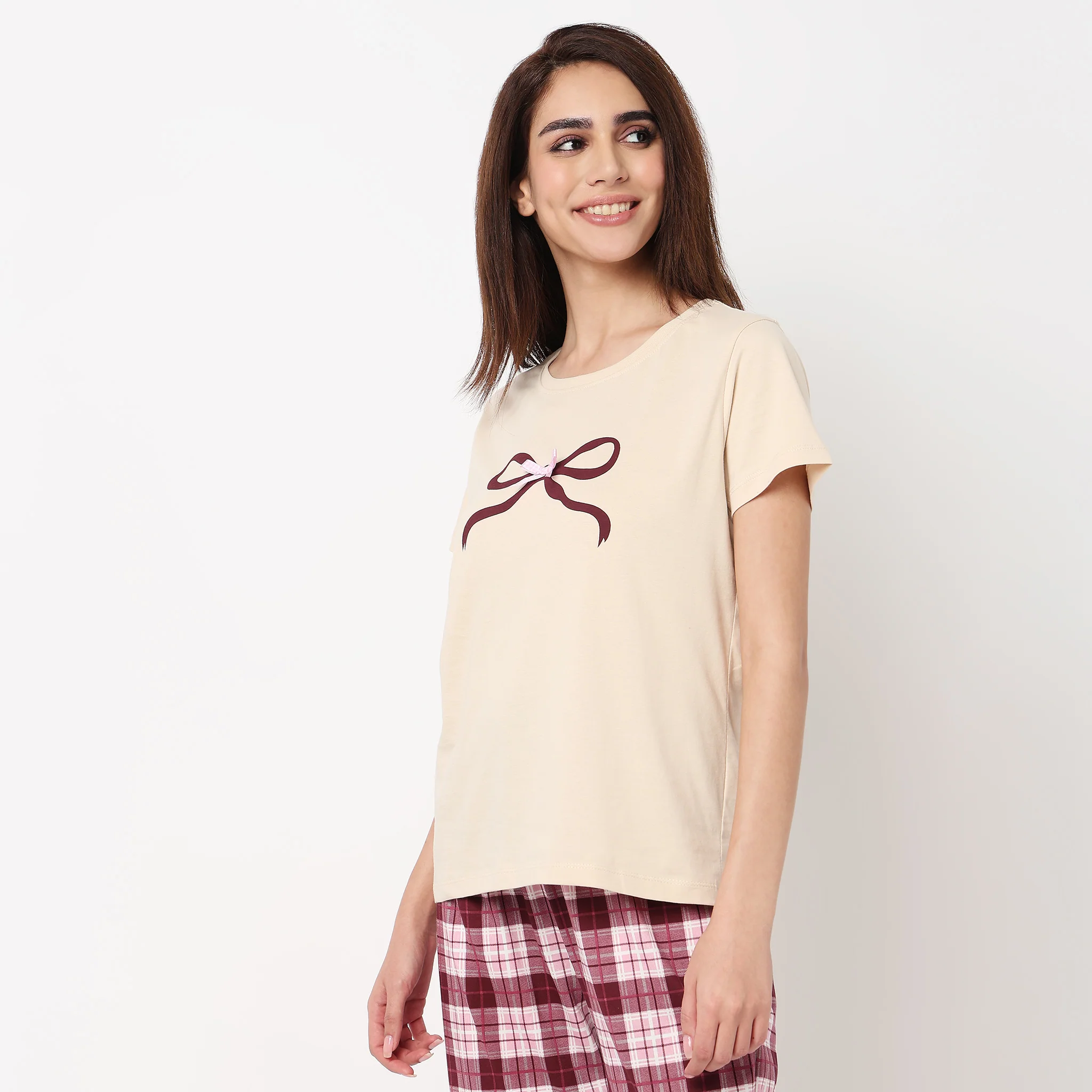 Cotton Printed Lounge T-Shirt - Image 5