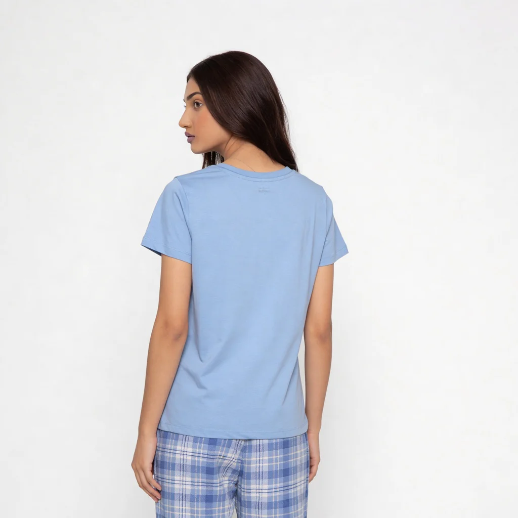 Cotton Printed Lounge T-Shirt - Image 3