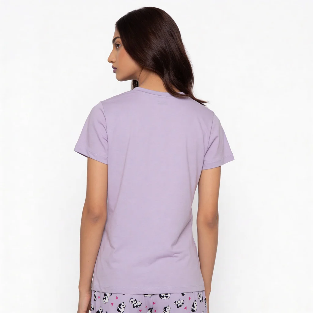 Cotton Printed Lounge T-Shirt - Image 3