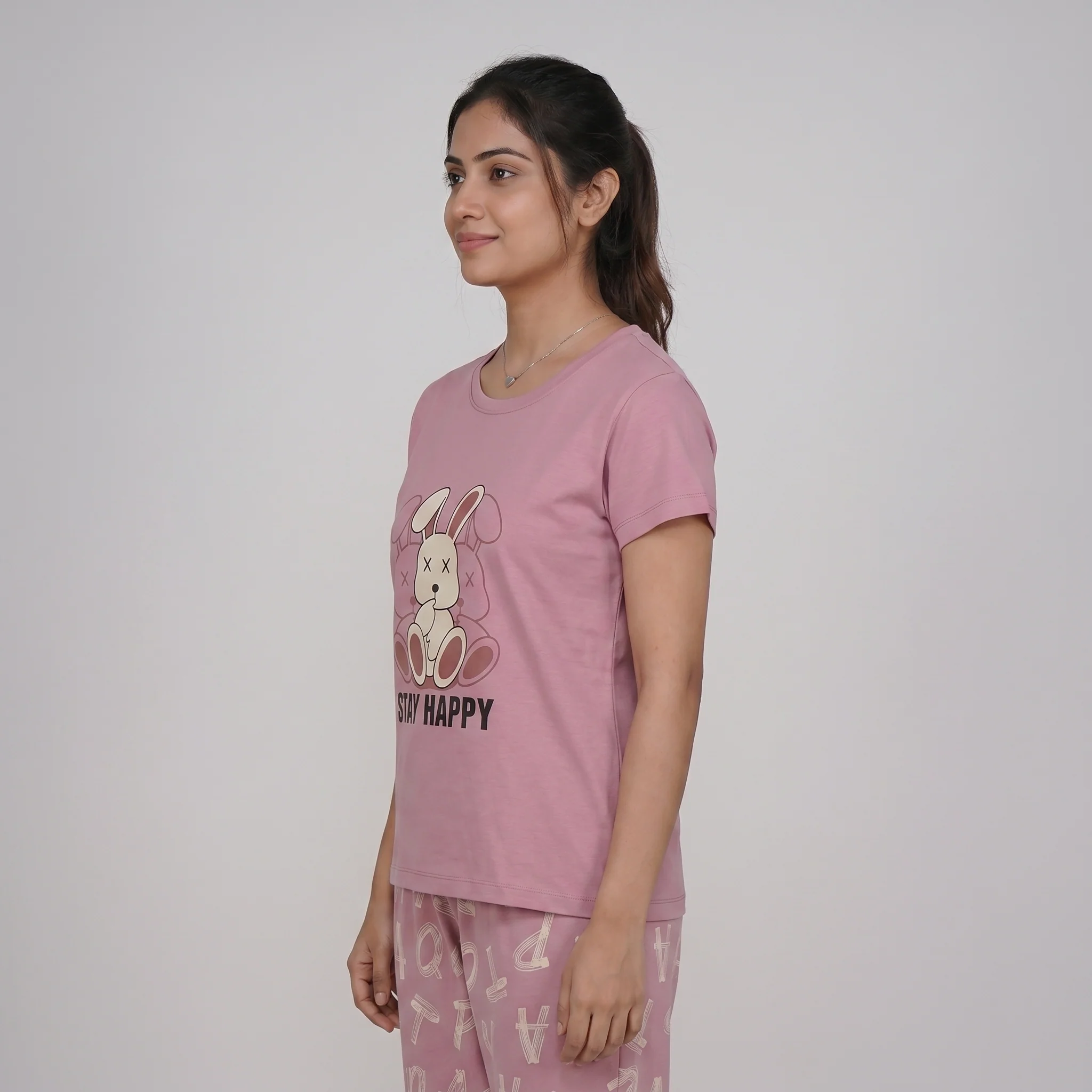 Cotton Printed Lounge T-Shirt - Image 2