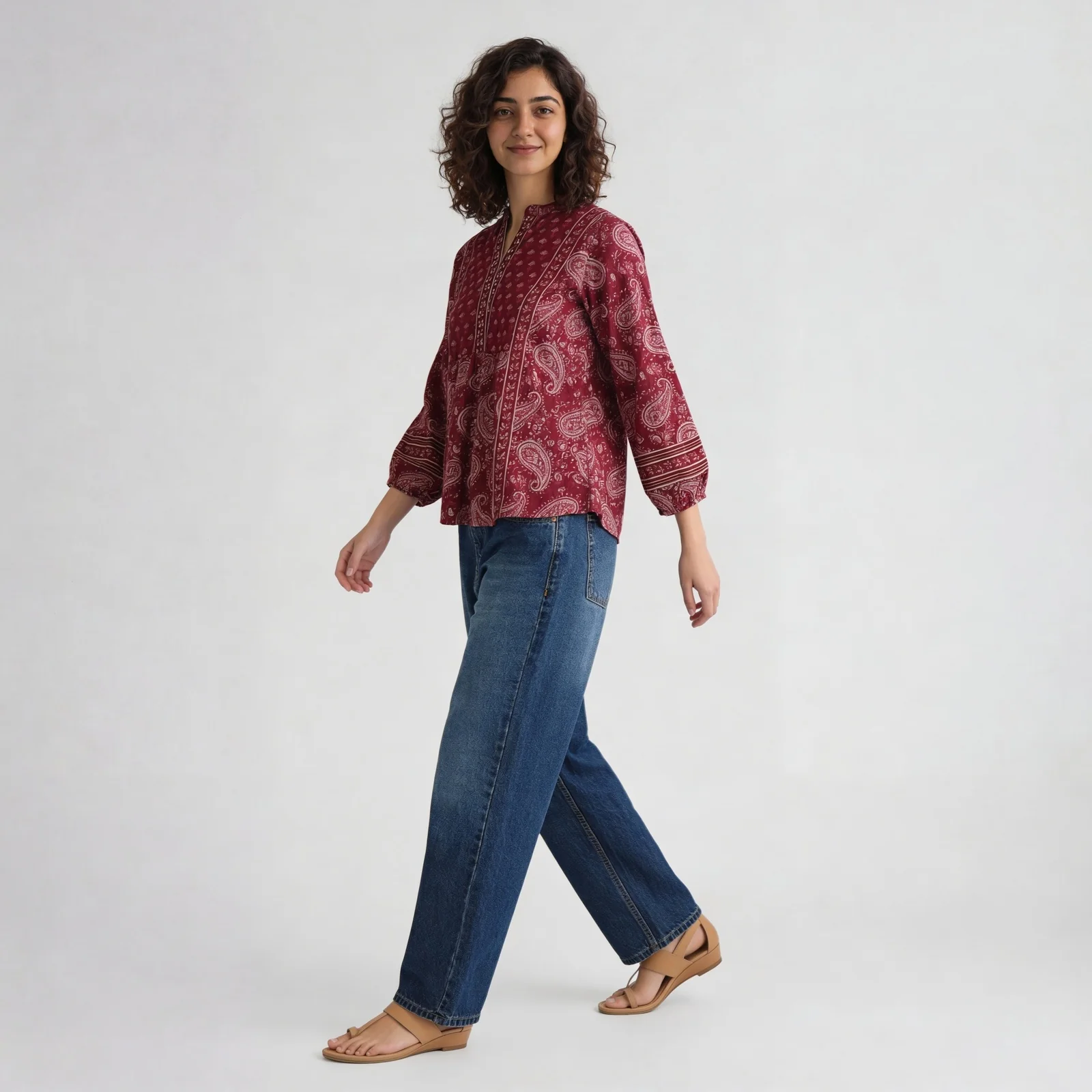 Cotton Printed Short Kurta