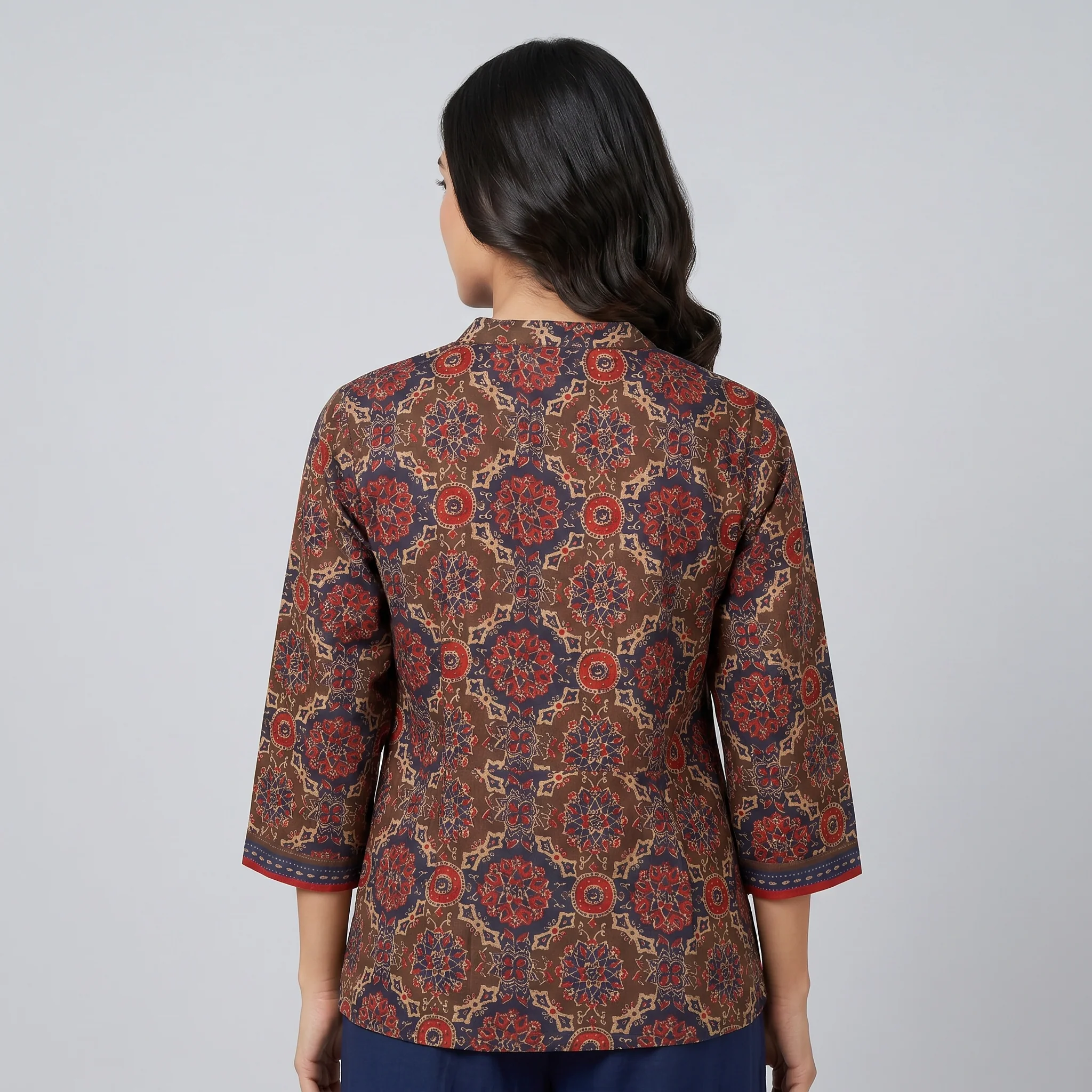 Cotton Printed Short Kurta - Image 3