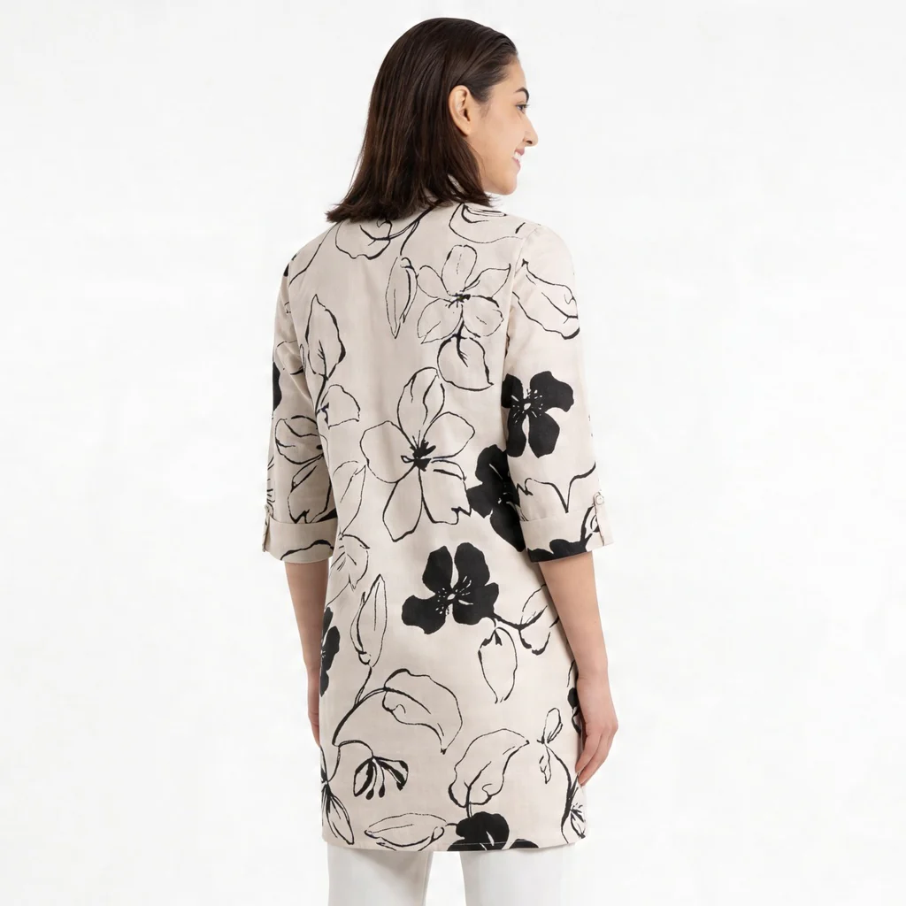 Cotton Printed Short Kurta - Image 3