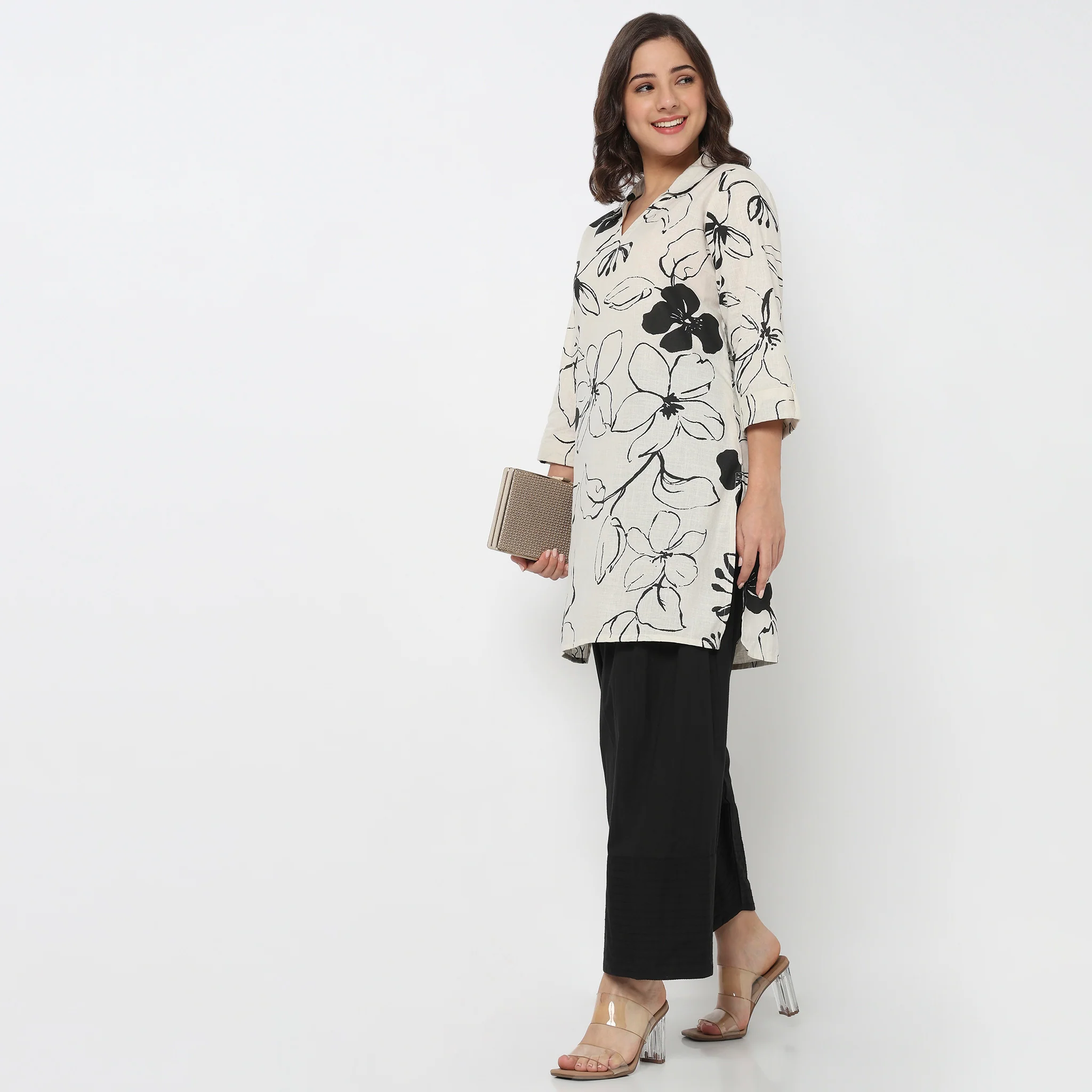 Cotton Printed Short Kurta - Image 6