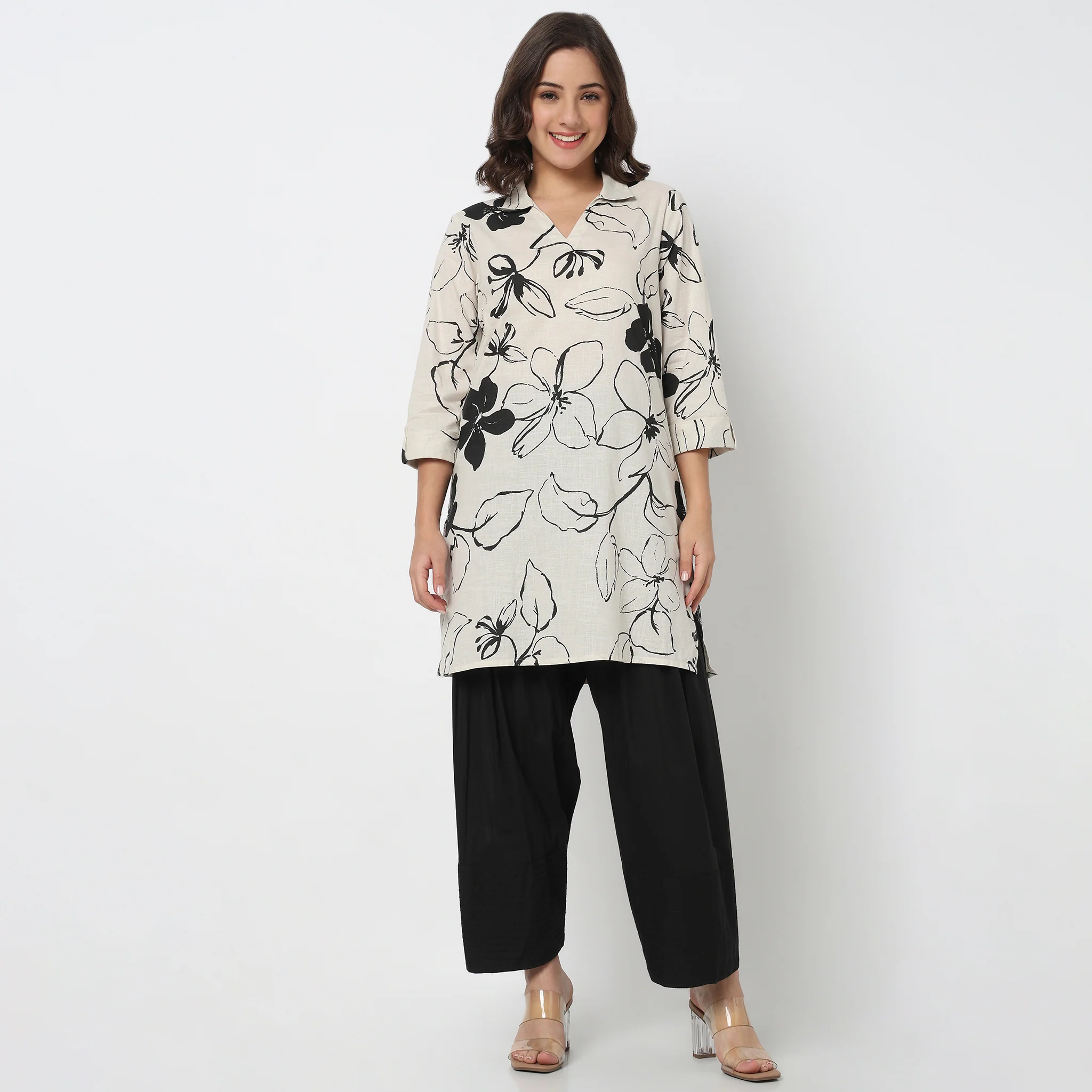 Cotton Printed Short Kurta - Image 7