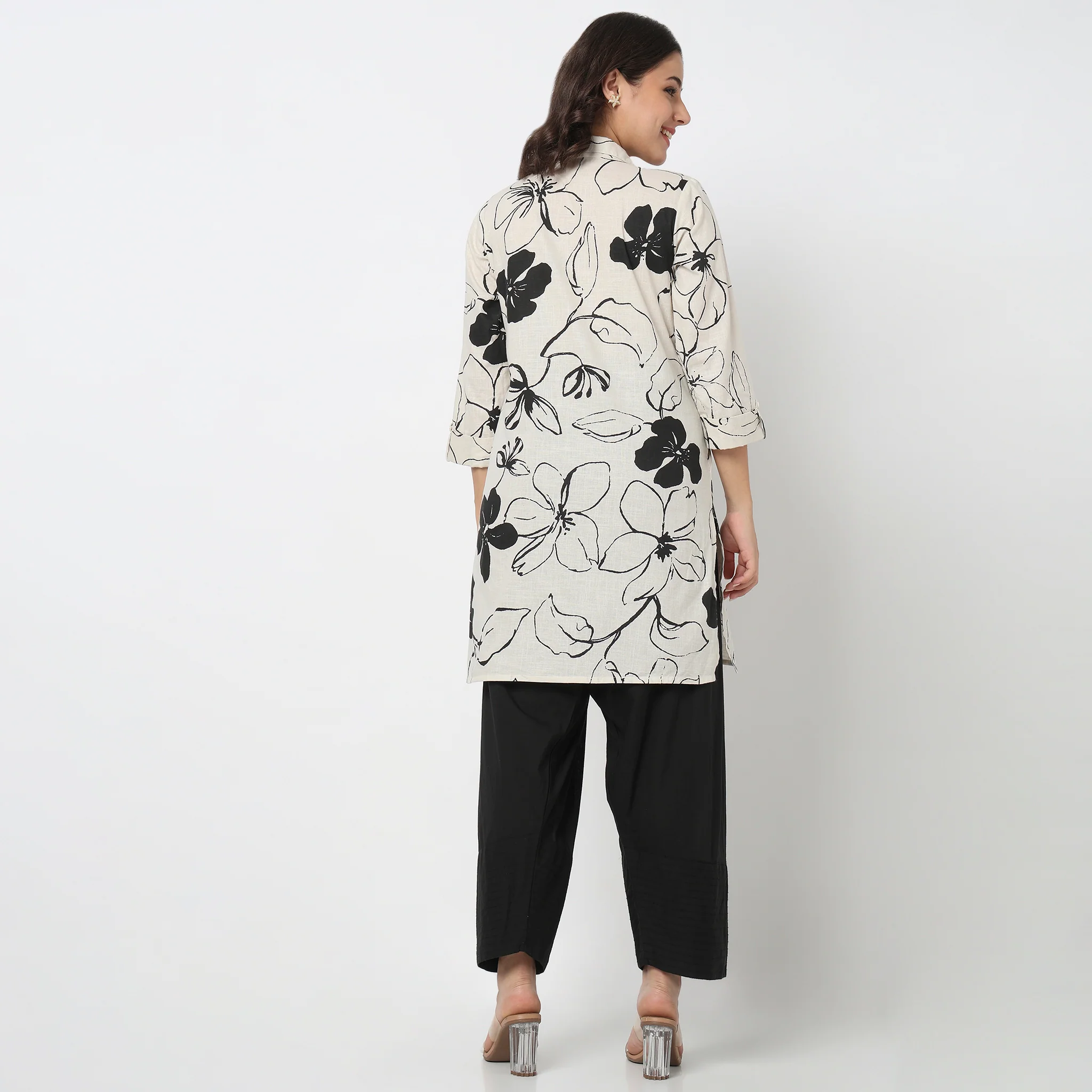 Cotton Printed Short Kurta - Image 8