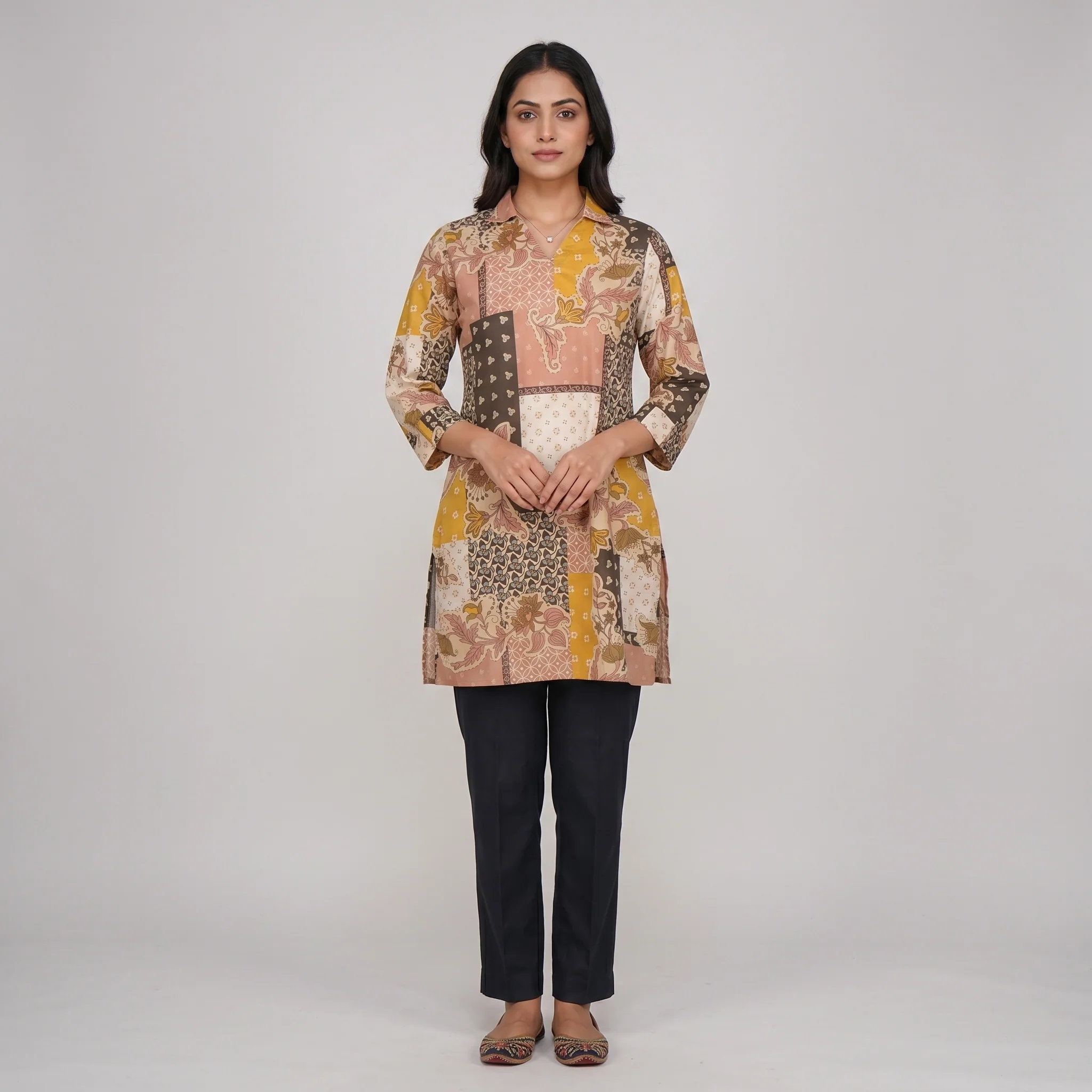 Cotton Printed Short Kurta - Image 2