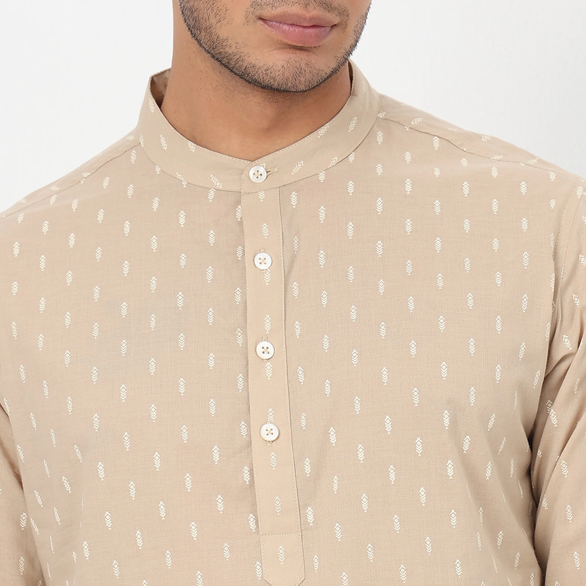 Cotton Printed Short Kurta - Image 4