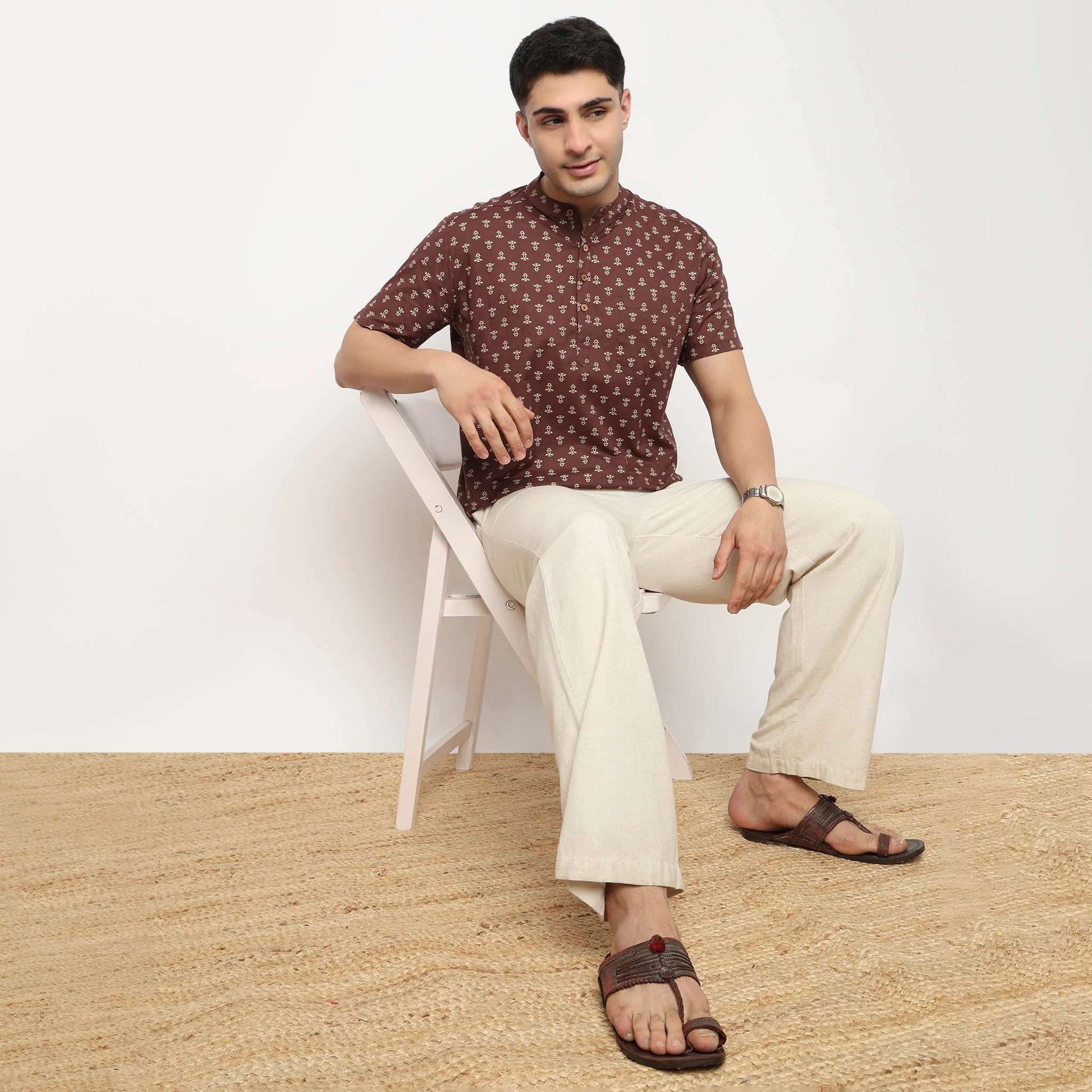 Cotton Printed Short Kurta - Image 2