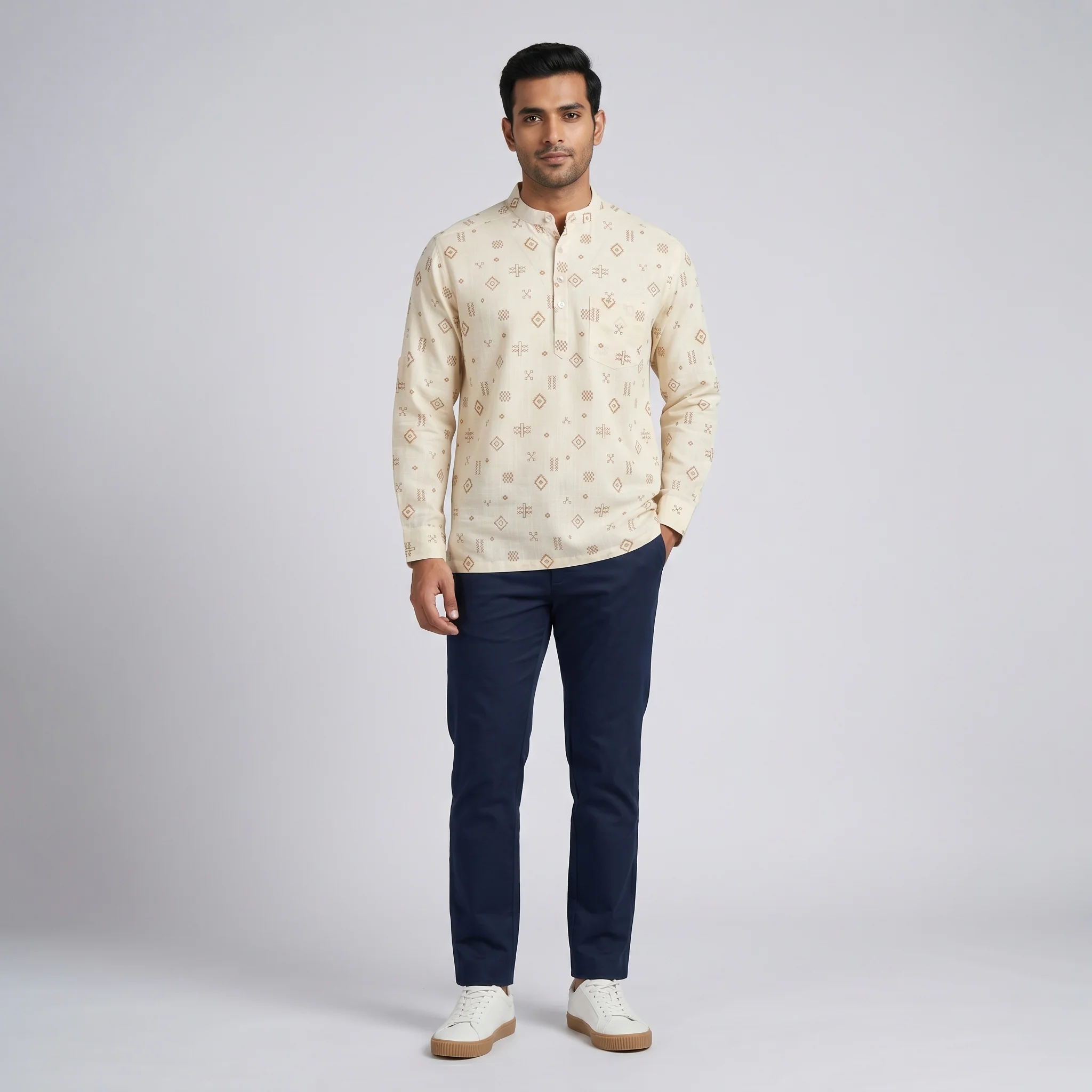 Cotton Printed Short Kurta