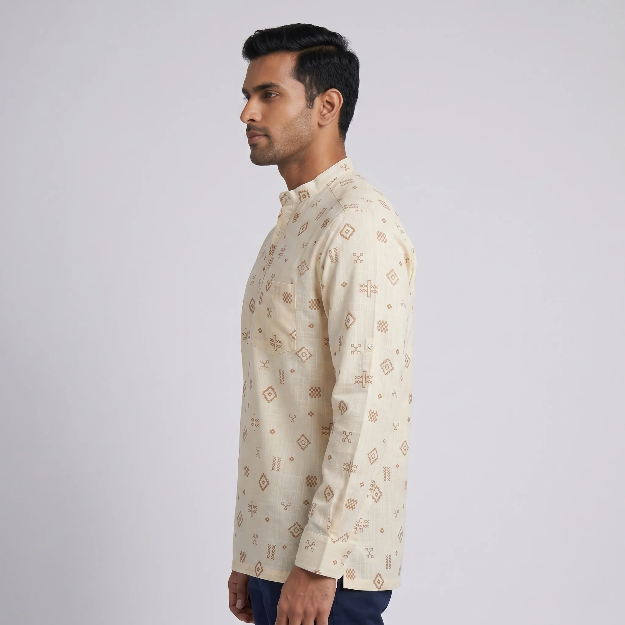 Cotton Printed Short Kurta - Image 2