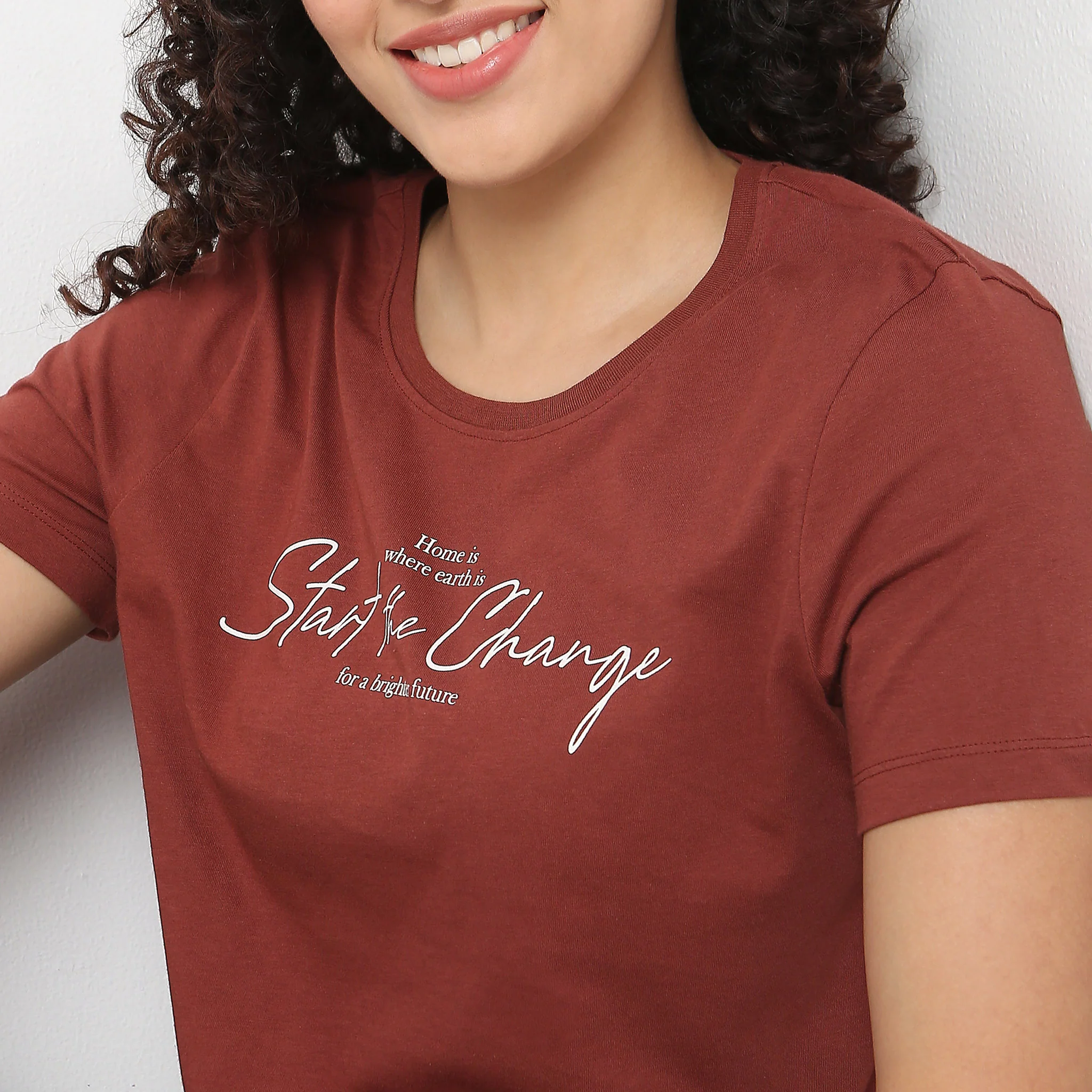 Printed Cotton Crew Neck T-Shirt - Image 4
