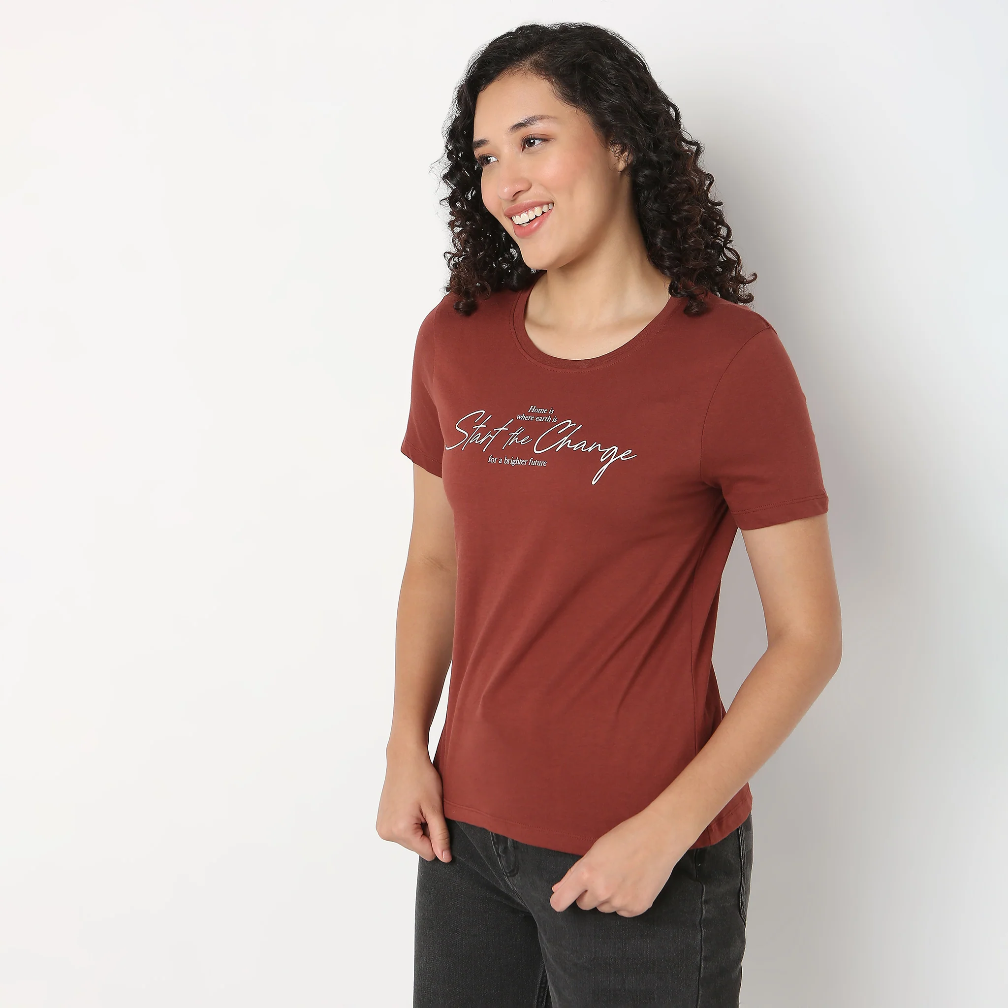 Printed Cotton Crew Neck T-Shirt - Image 5