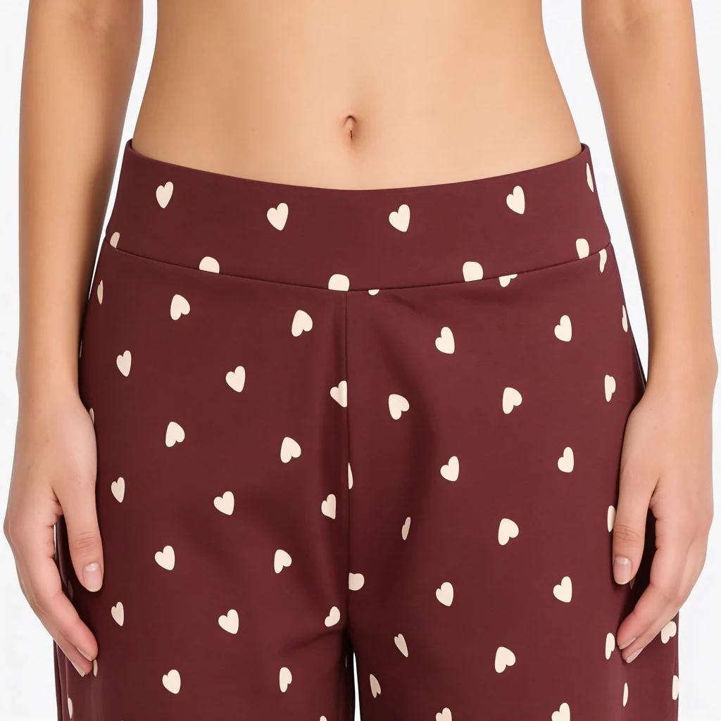 Cotton Printed Top with Pyjama Sleepwear Set - Image 6