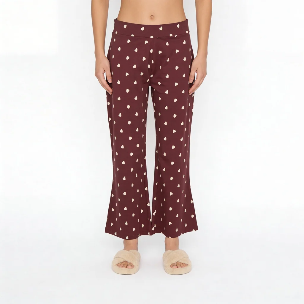 Cotton Printed Top with Pyjama Sleepwear Set - Image 7