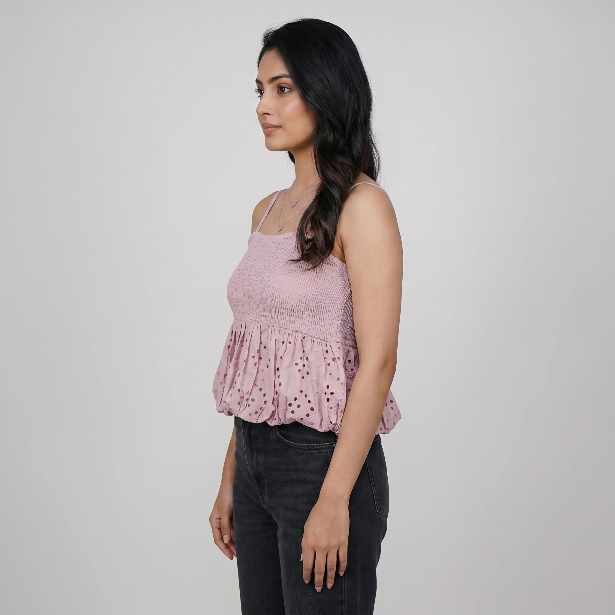 Cotton Slim Fit Sleeveless Top - Image 2