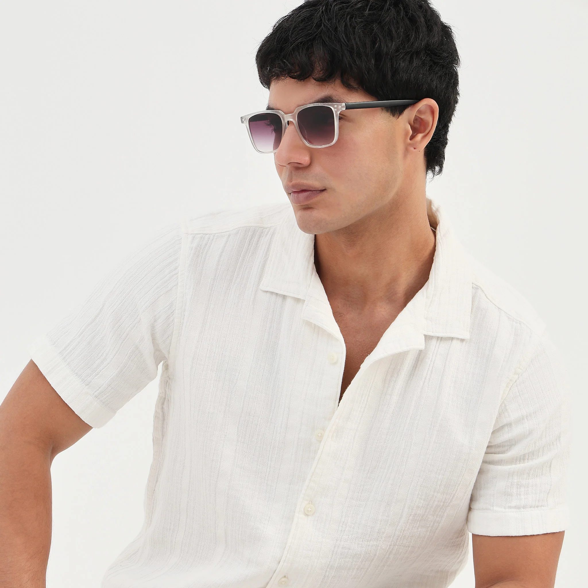 Cotton Solid Bae Shirt - Image 4
