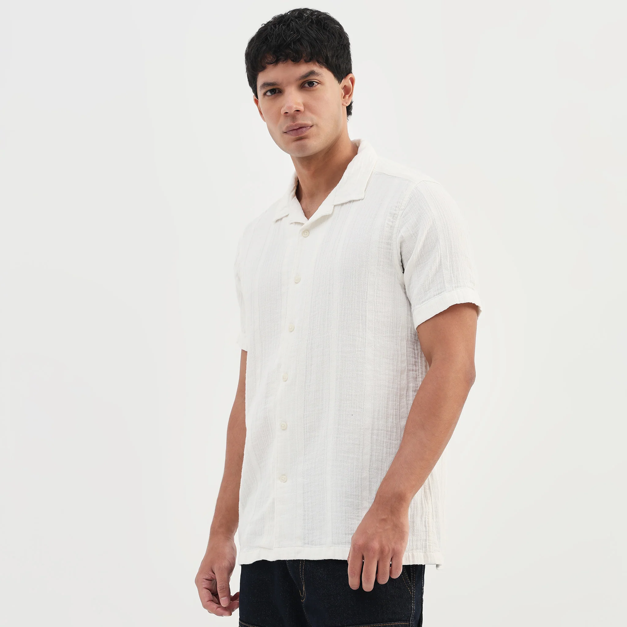 Cotton Solid Bae Shirt - Image 5