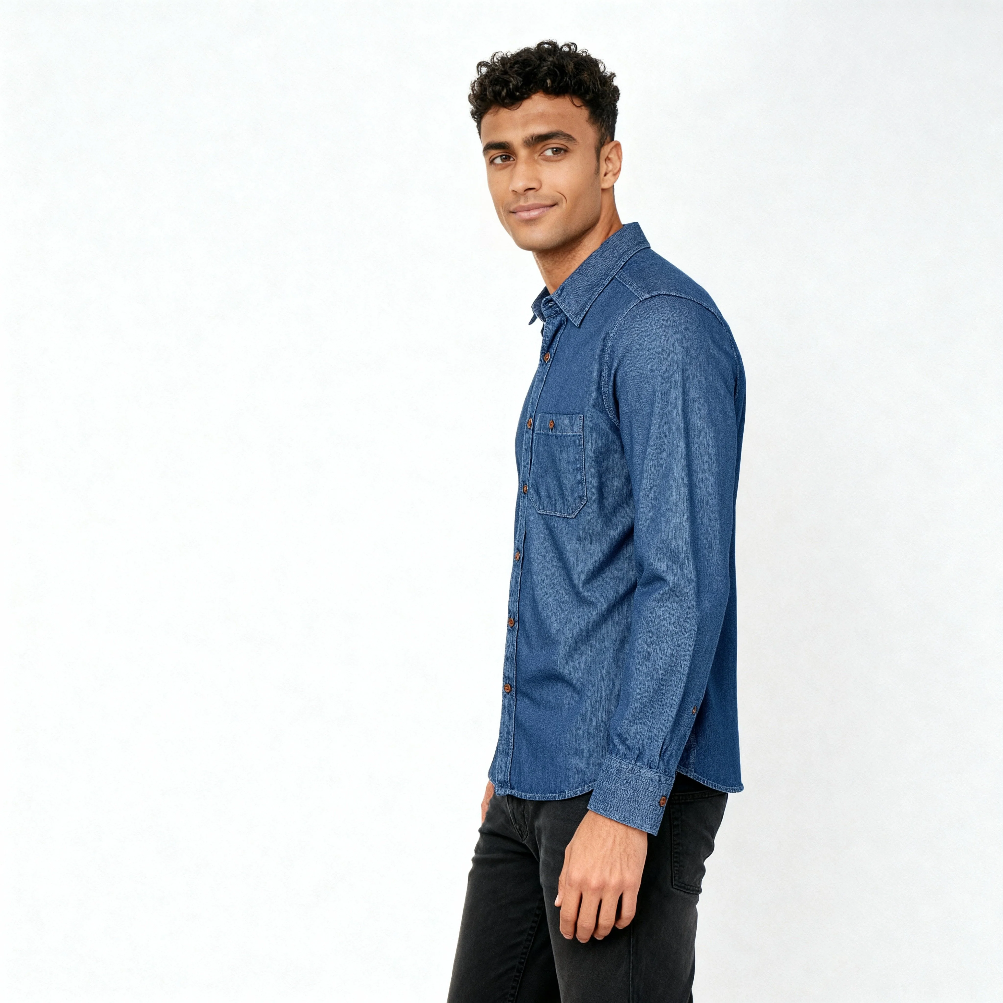 Cotton Solid Cruiser Shirt - Image 5