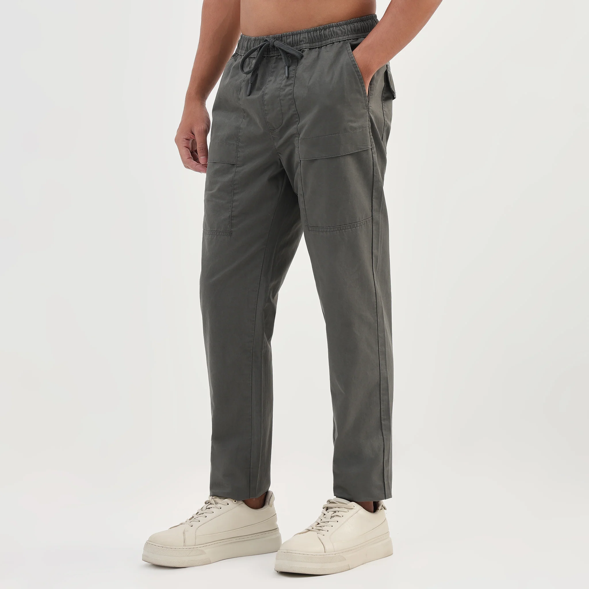 Cotton Solid Messenger Pants - Image 10