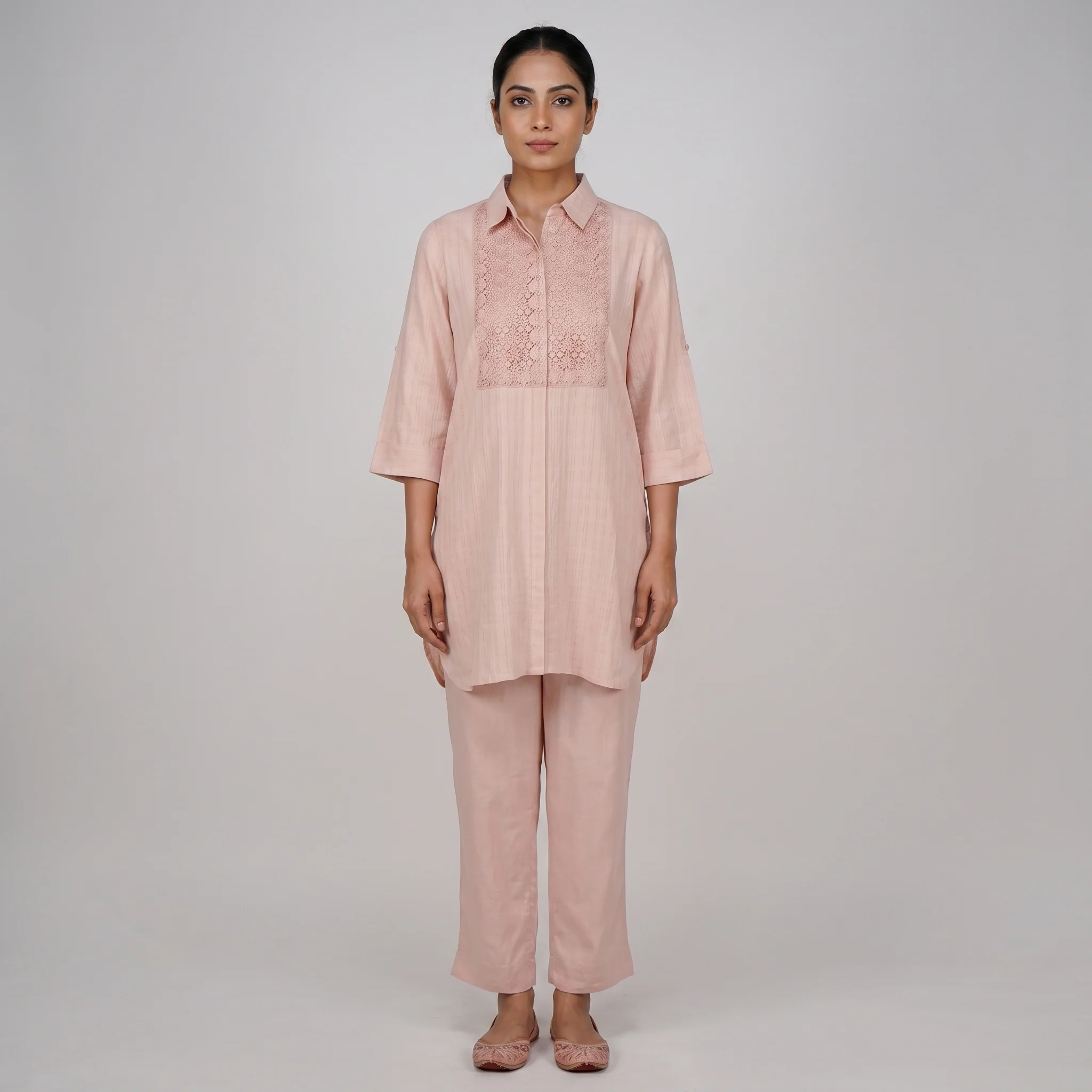 Cotton Solid Straight Kurta